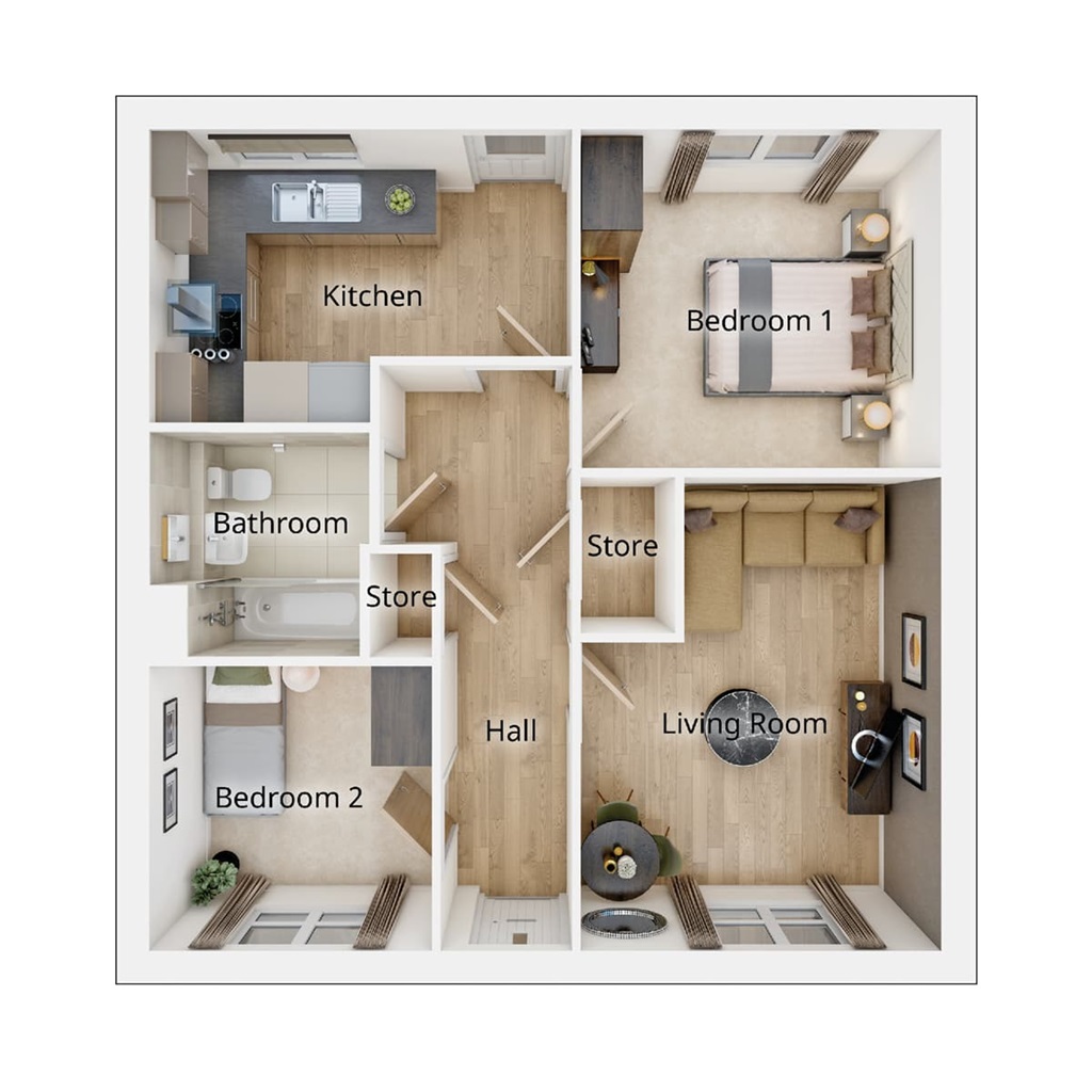 The Hidford - Plot 10, Chester Meadows, Burnlands Way, Pelton Fell, Chester-Le-Street floorplan