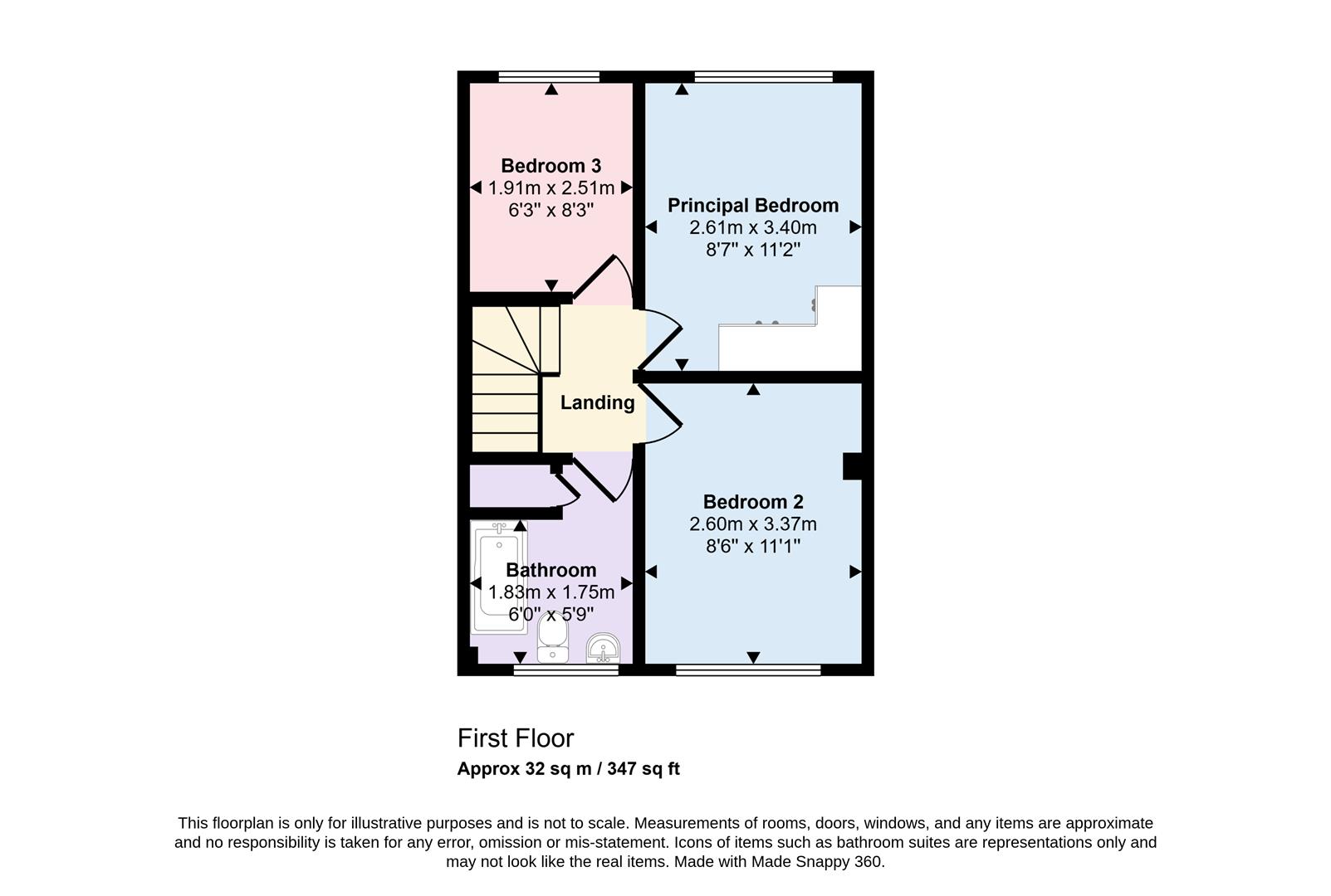 13, Freesland Rise, Nuneaton floorplan