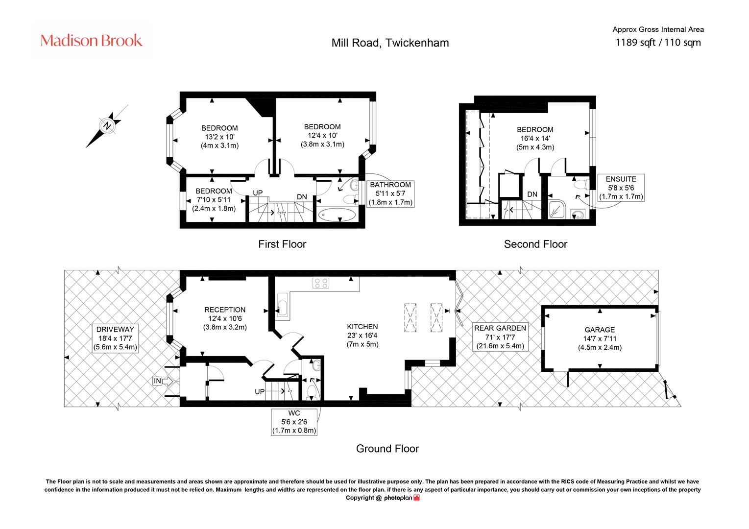 25, Mill Road, Twickenham floorplan