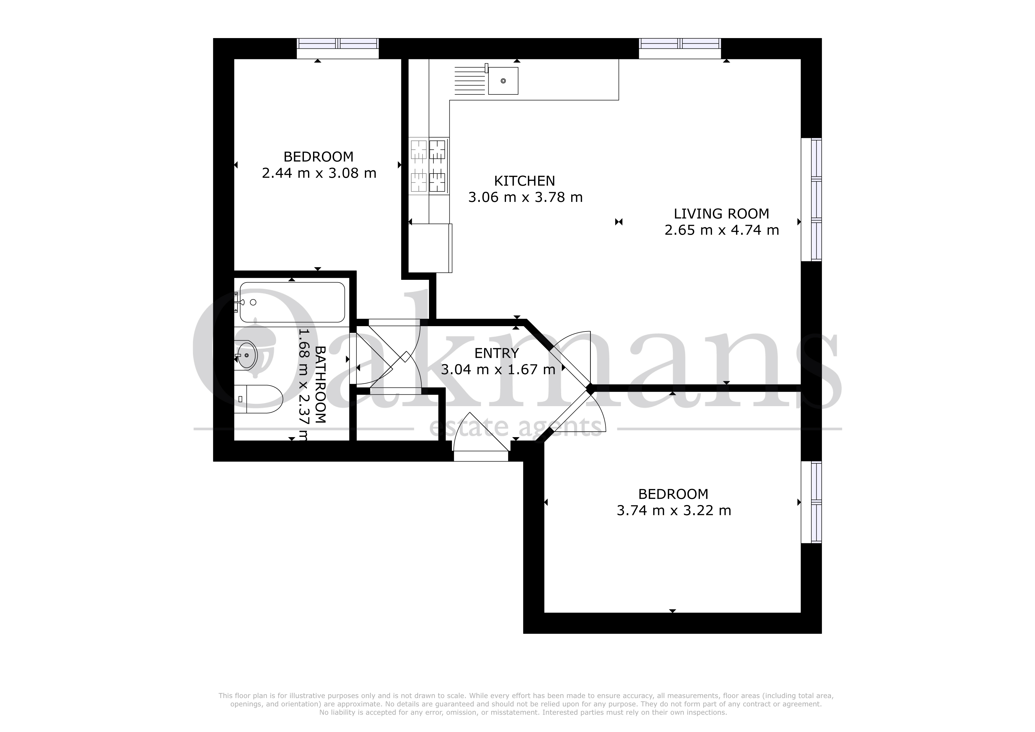 APARTMENT 2, BIRMINGHAM floorplan