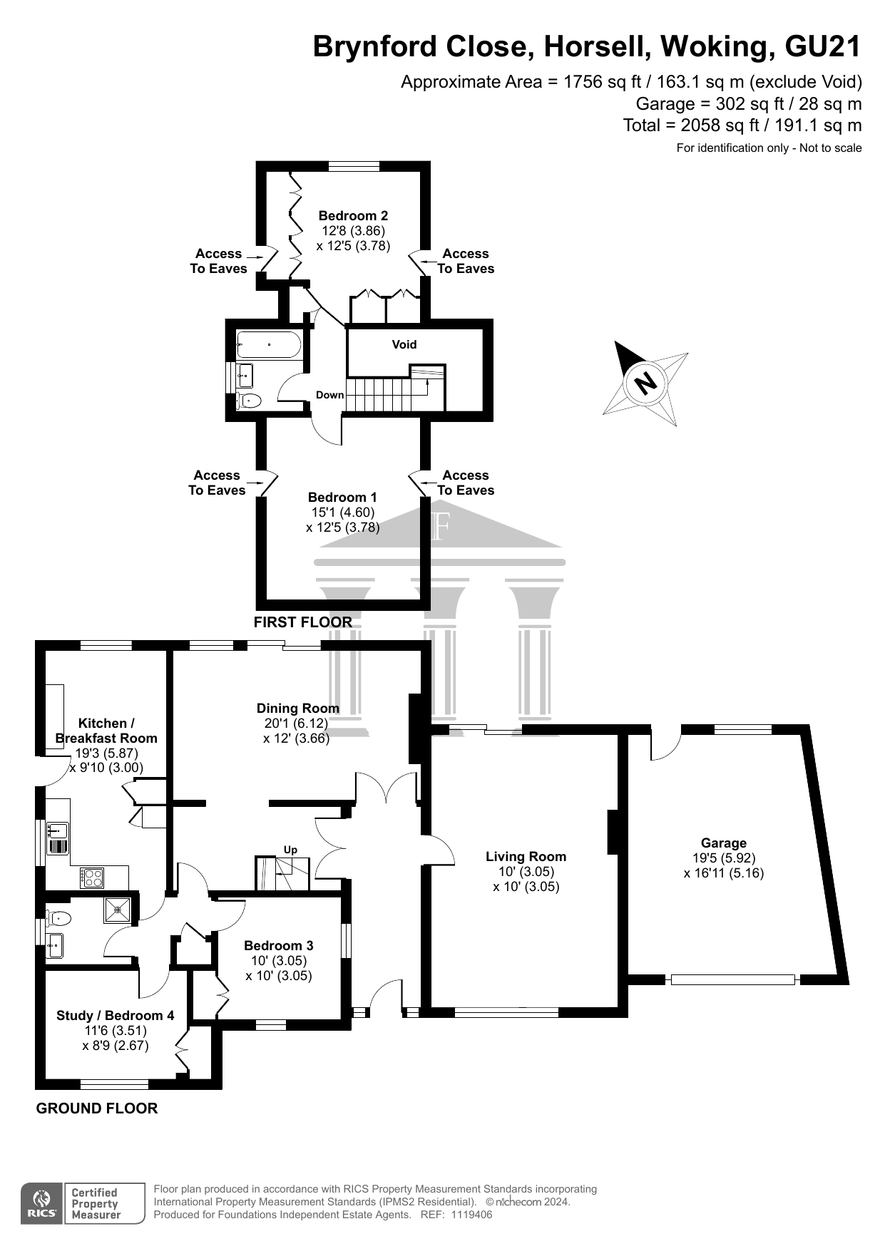 4 bed detached house for sale in Brynford Close, Horsell, Woking GU21