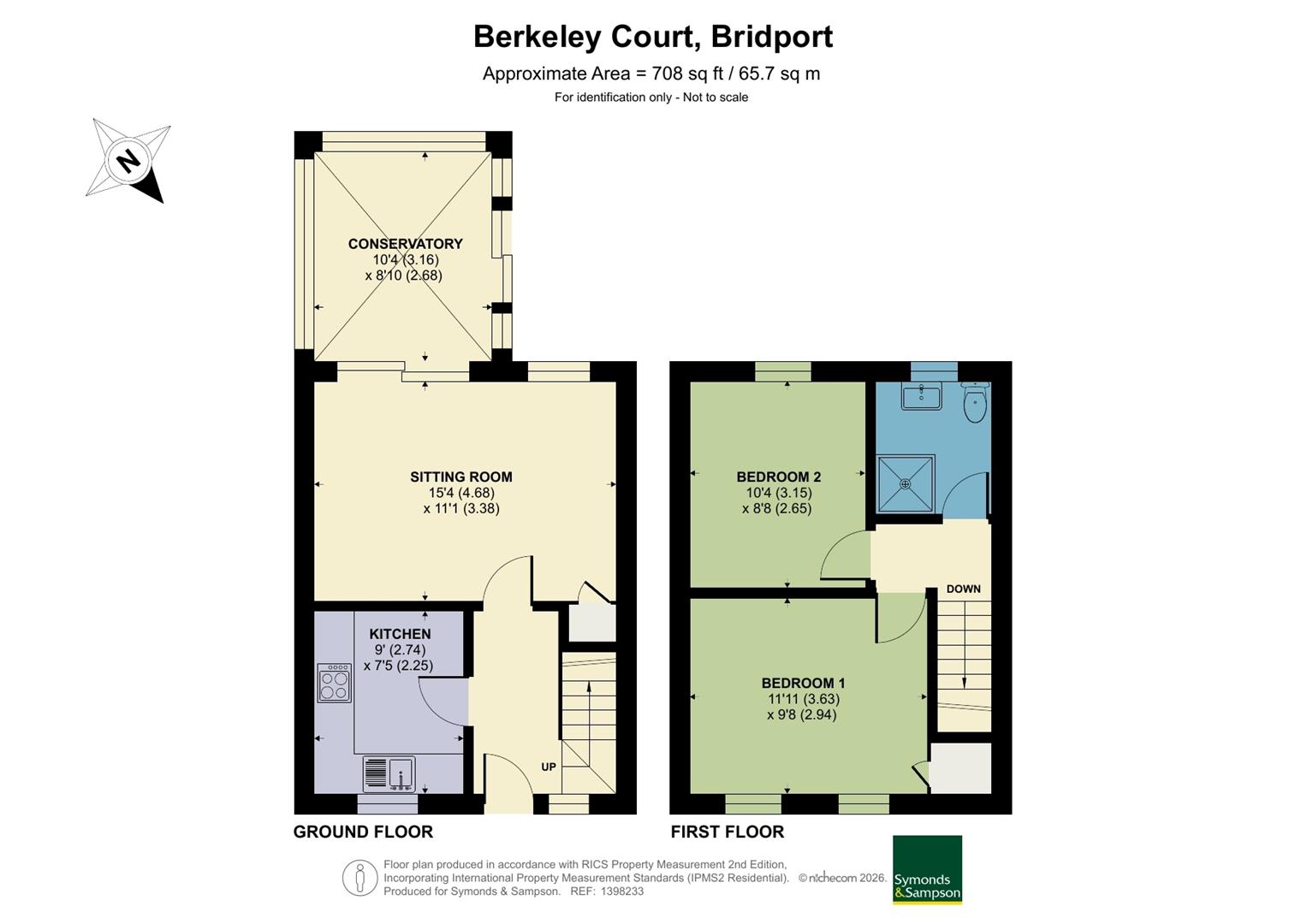 12, Berkeley Court, Bridport floorplan