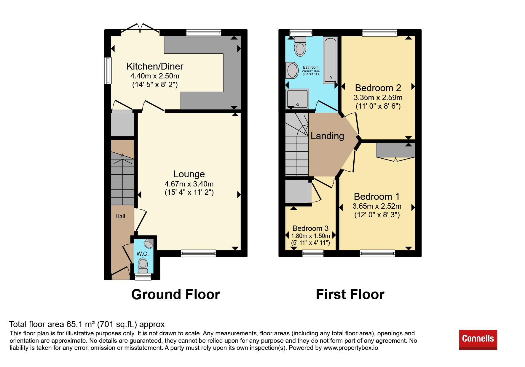 26, The Ridings, Cannock floorplan