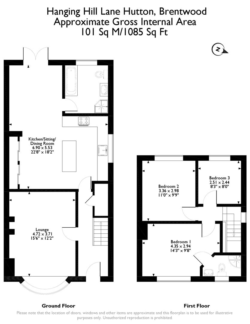 3 Bedrooms Semi-detached house for sale in Hanging Hill Lane, Hutton, Brentwood CM13