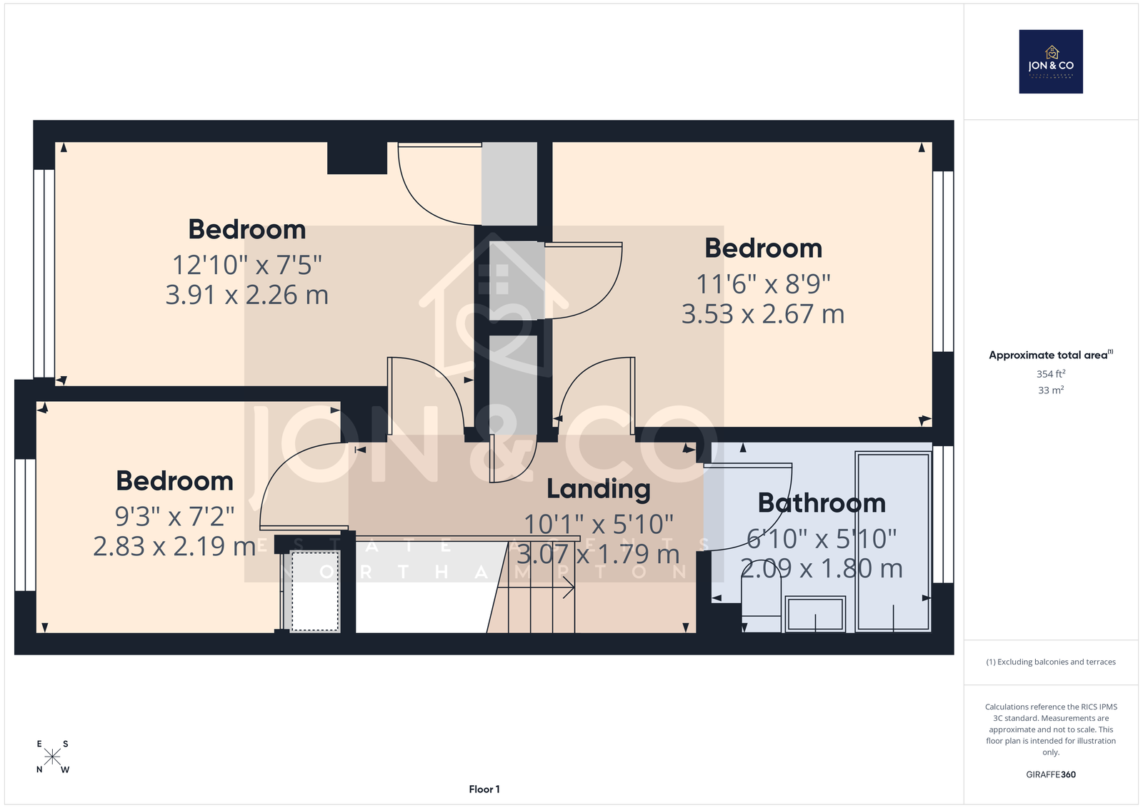 39, Leyland Drive, Northampton floorplan