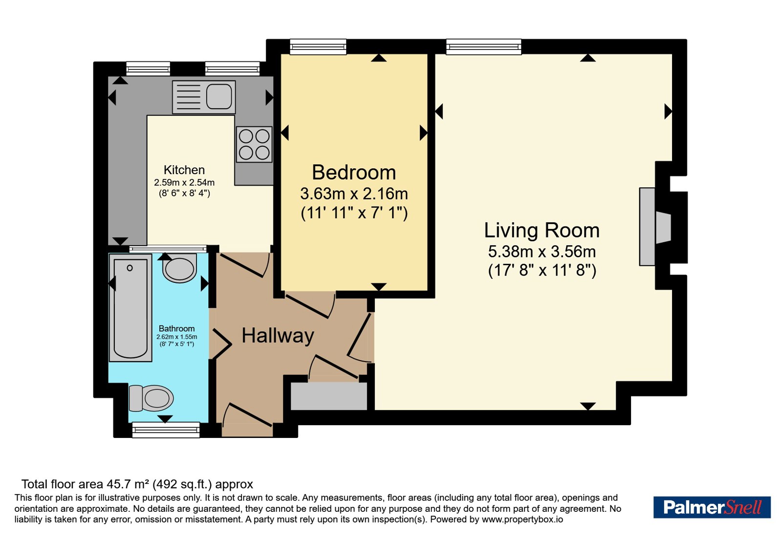 Flat 1, Sommerville, 17, Atlantic Road, Somerset floorplan