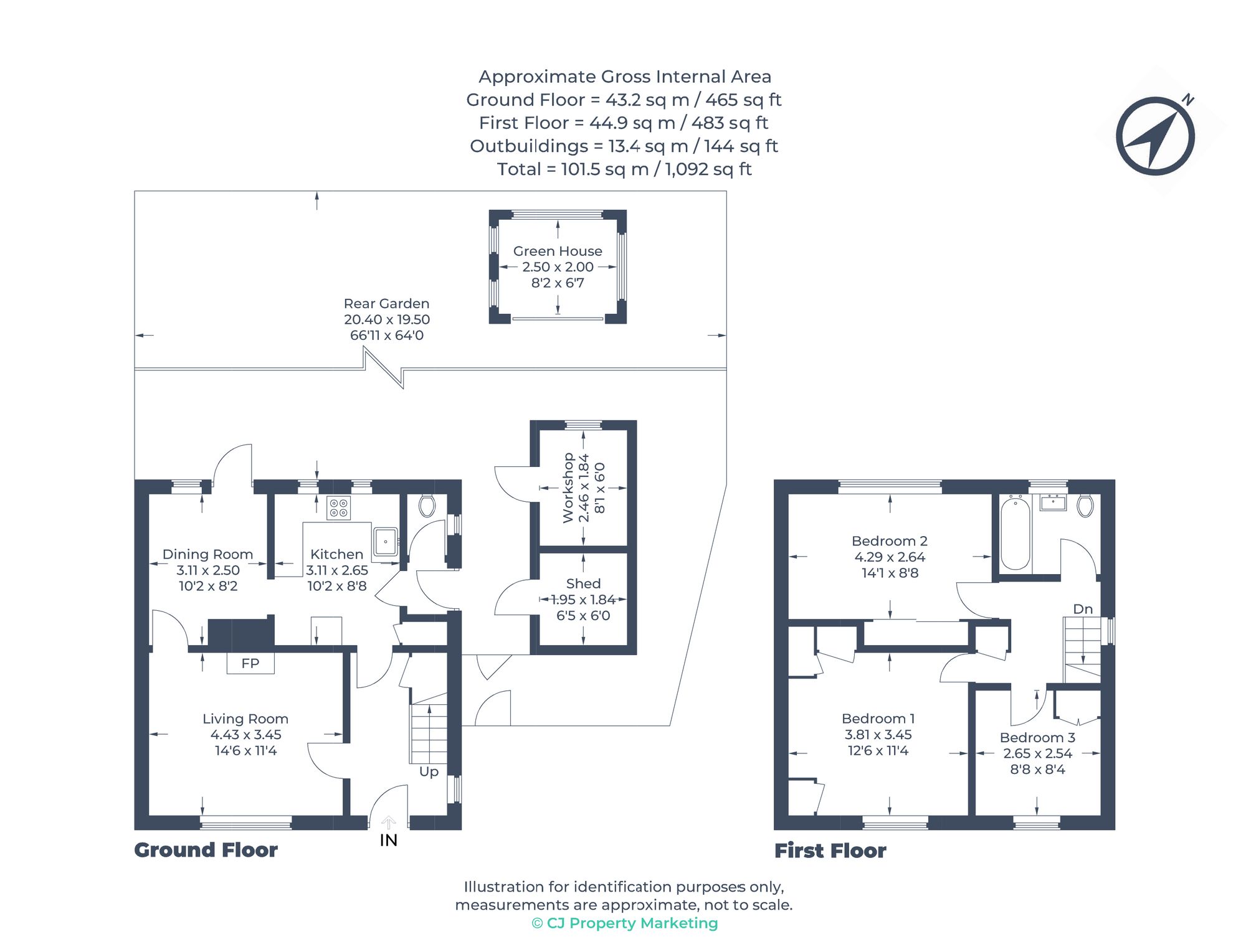 47 Denham Green Close, Uxbridge floorplan