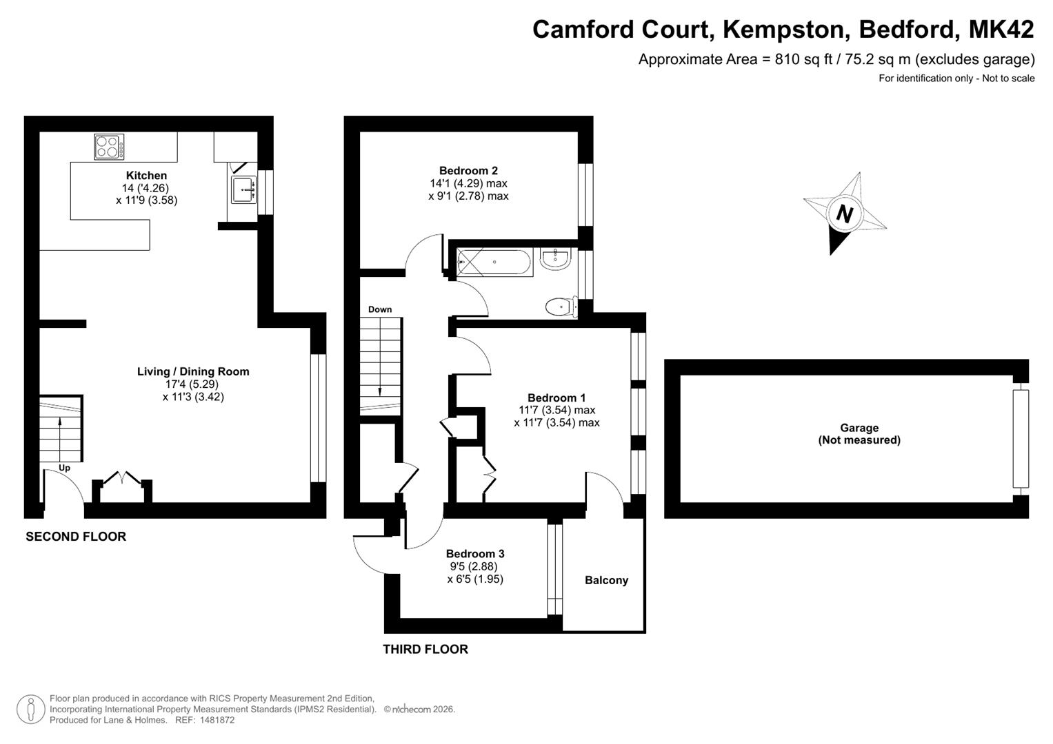 12, Camford Court, Bedford floorplan