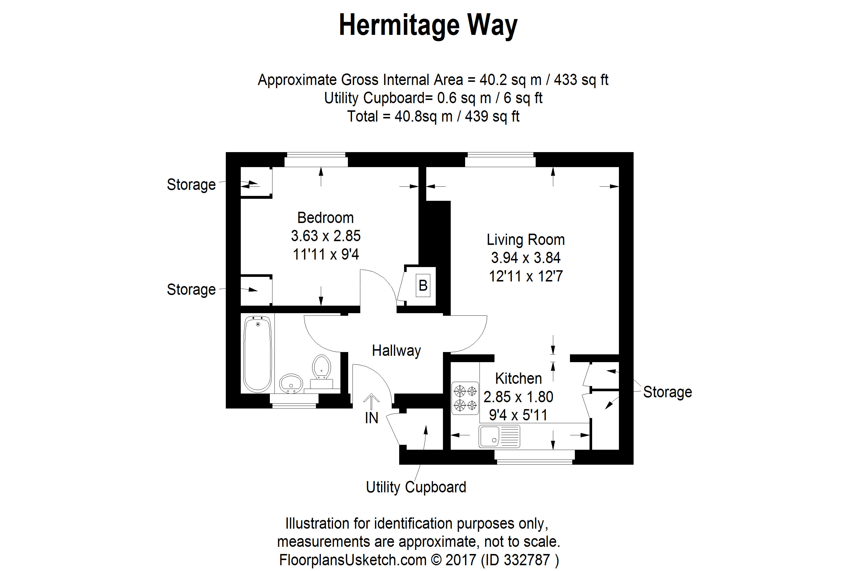 Hermitage Road, London floorplan