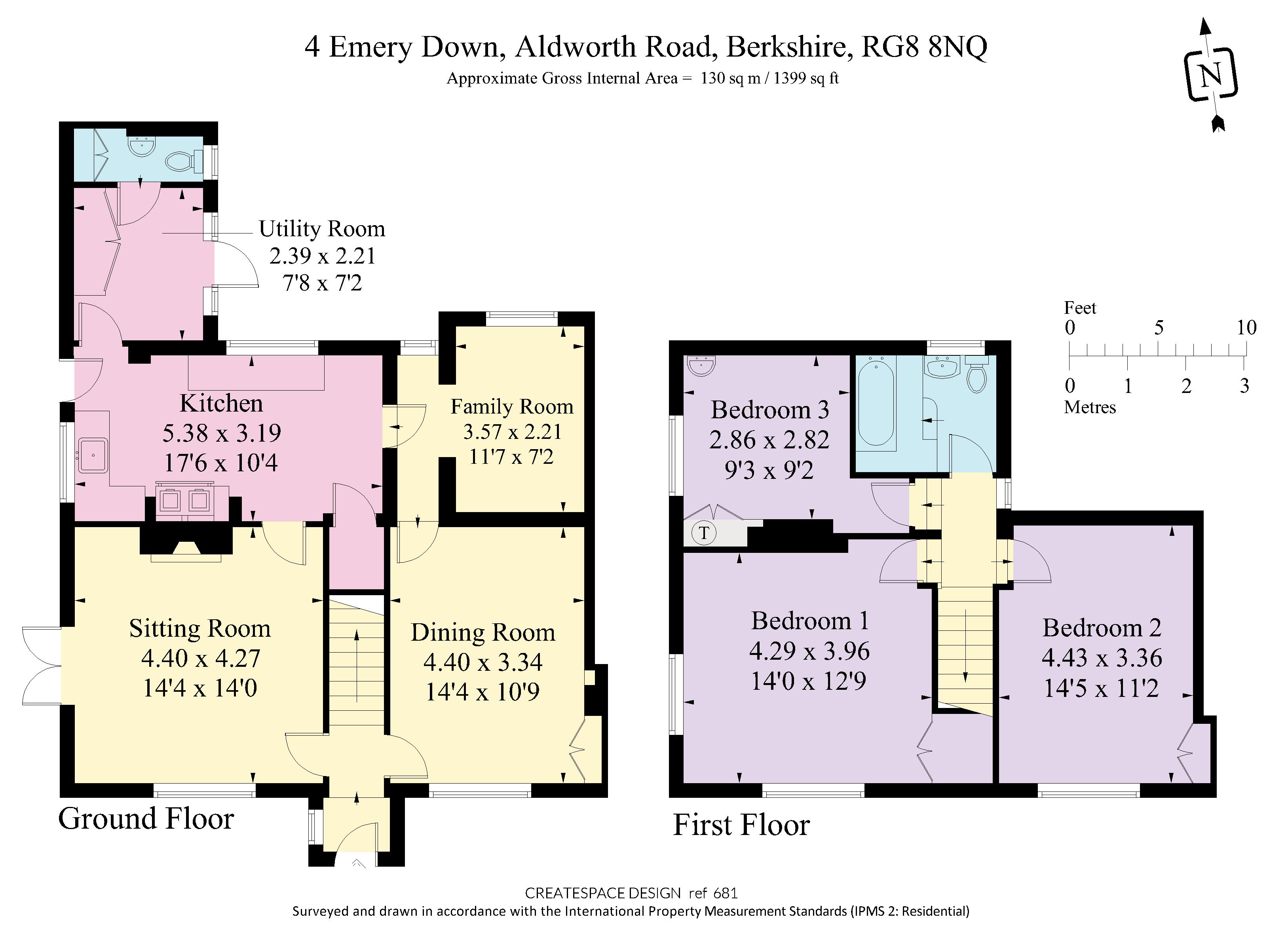 Three Gates, 4 Emery Down, Upper Basildon floorplan