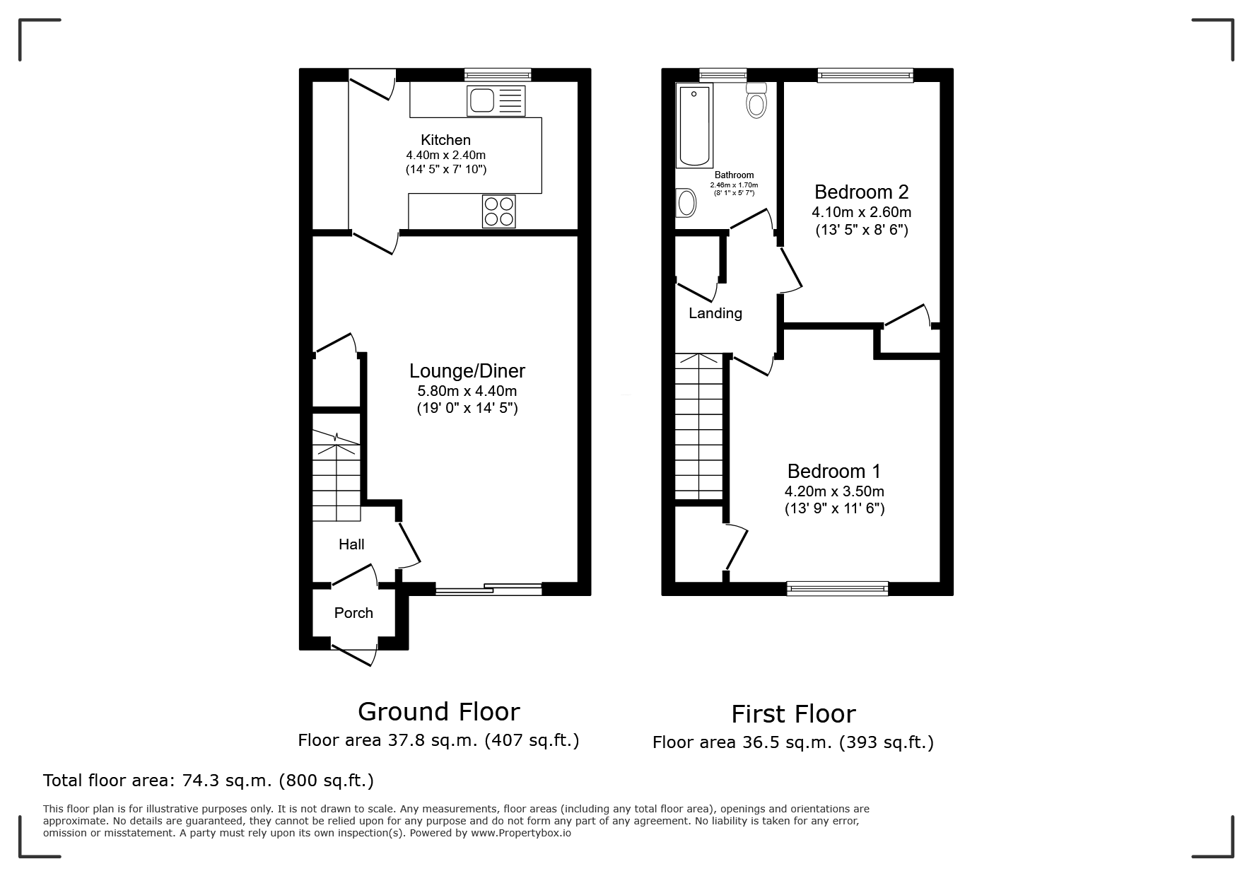 50, Andover Way, Hampshire floorplan