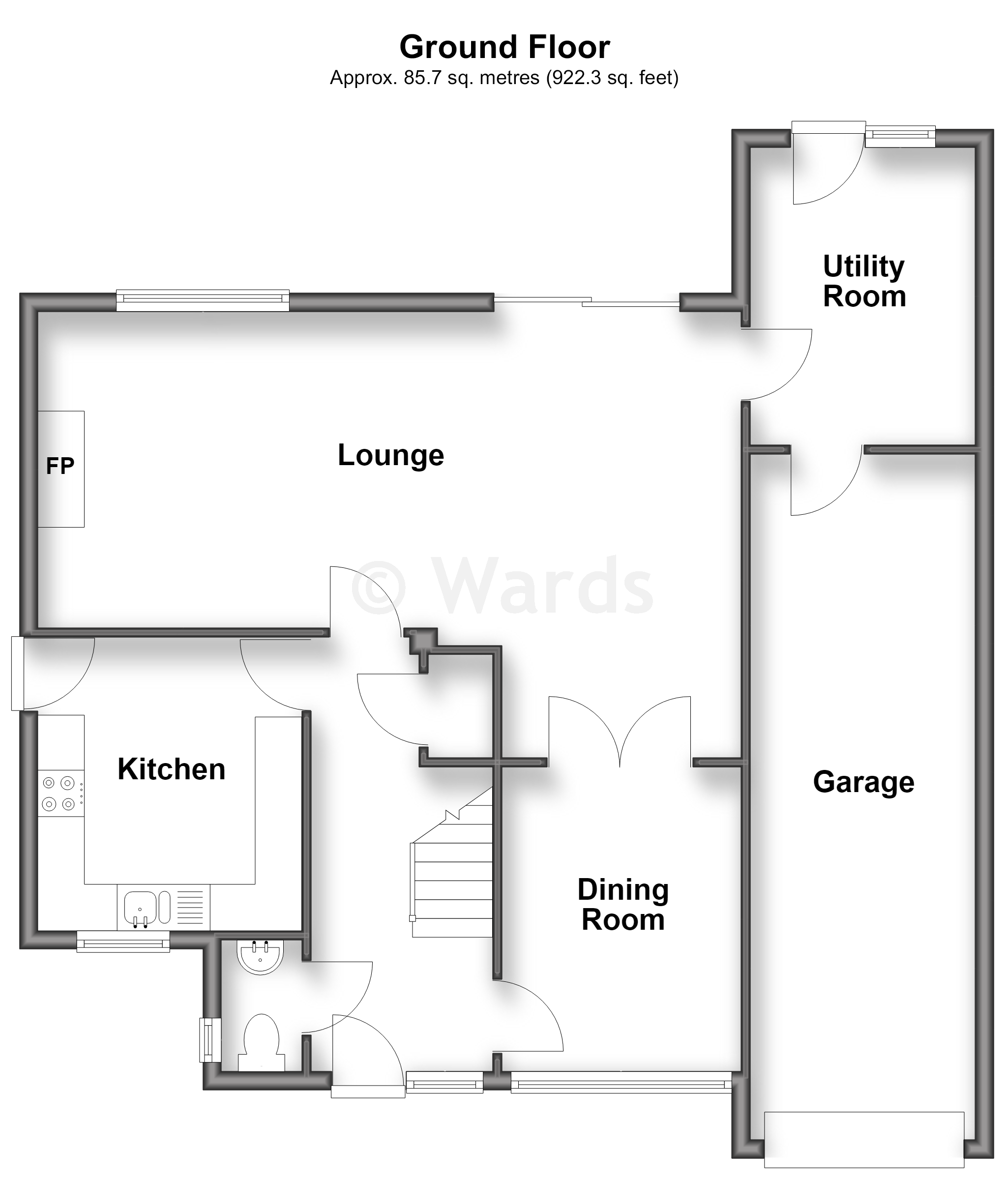 4, Mill Lane, Chatham floorplan