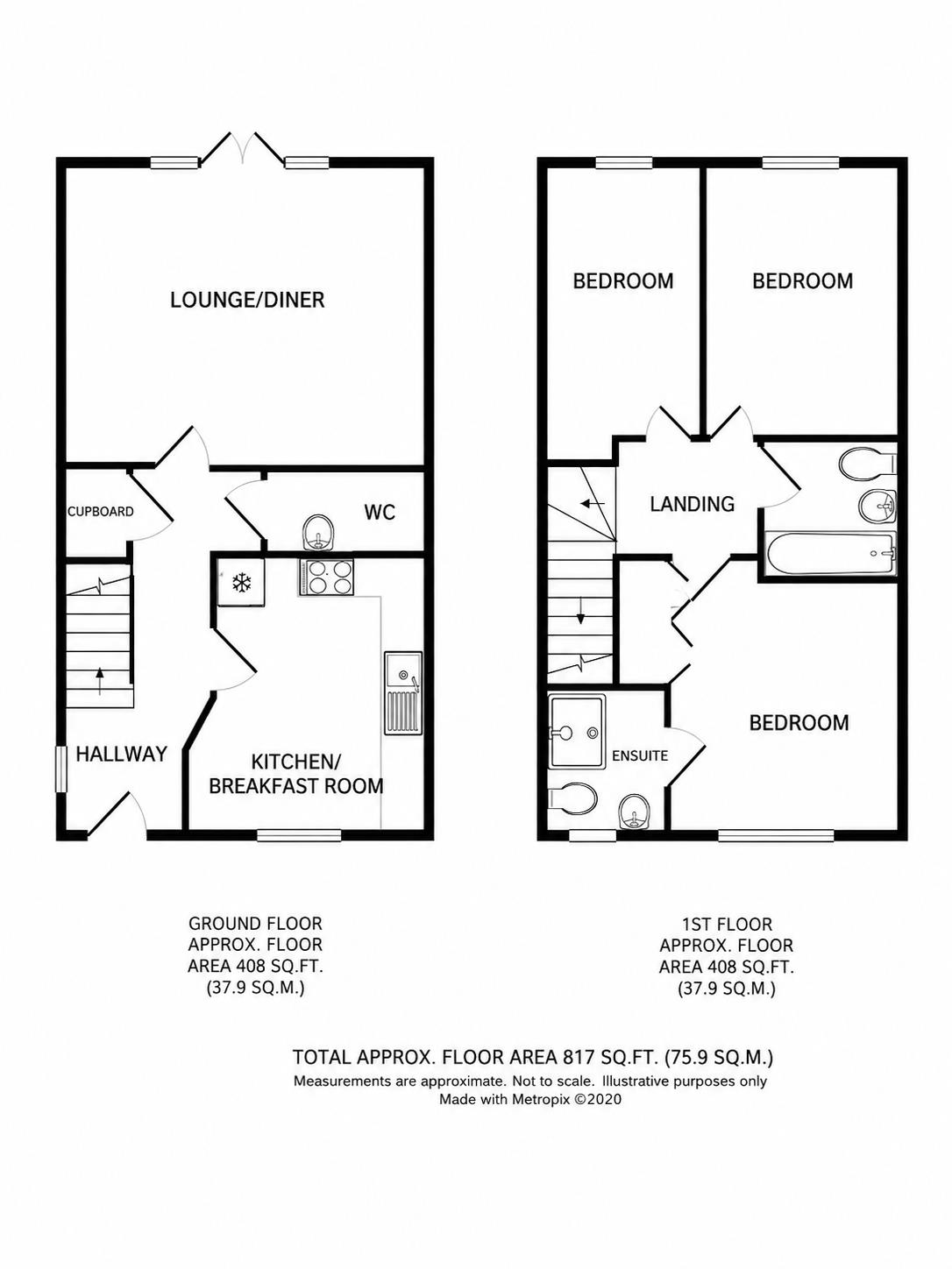7, Keats Drive, DIDCOT floorplan