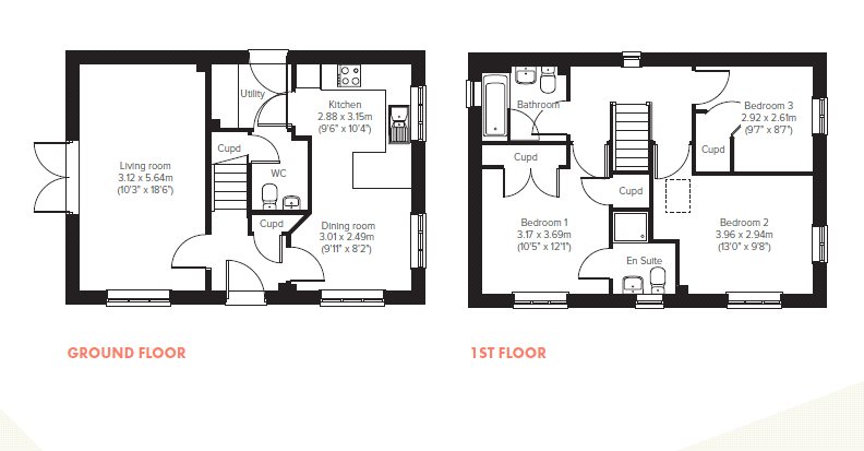 Hampton Green - Plot 354 (Barnwood),, Chamberhouse Crescent, Peterborough floorplan