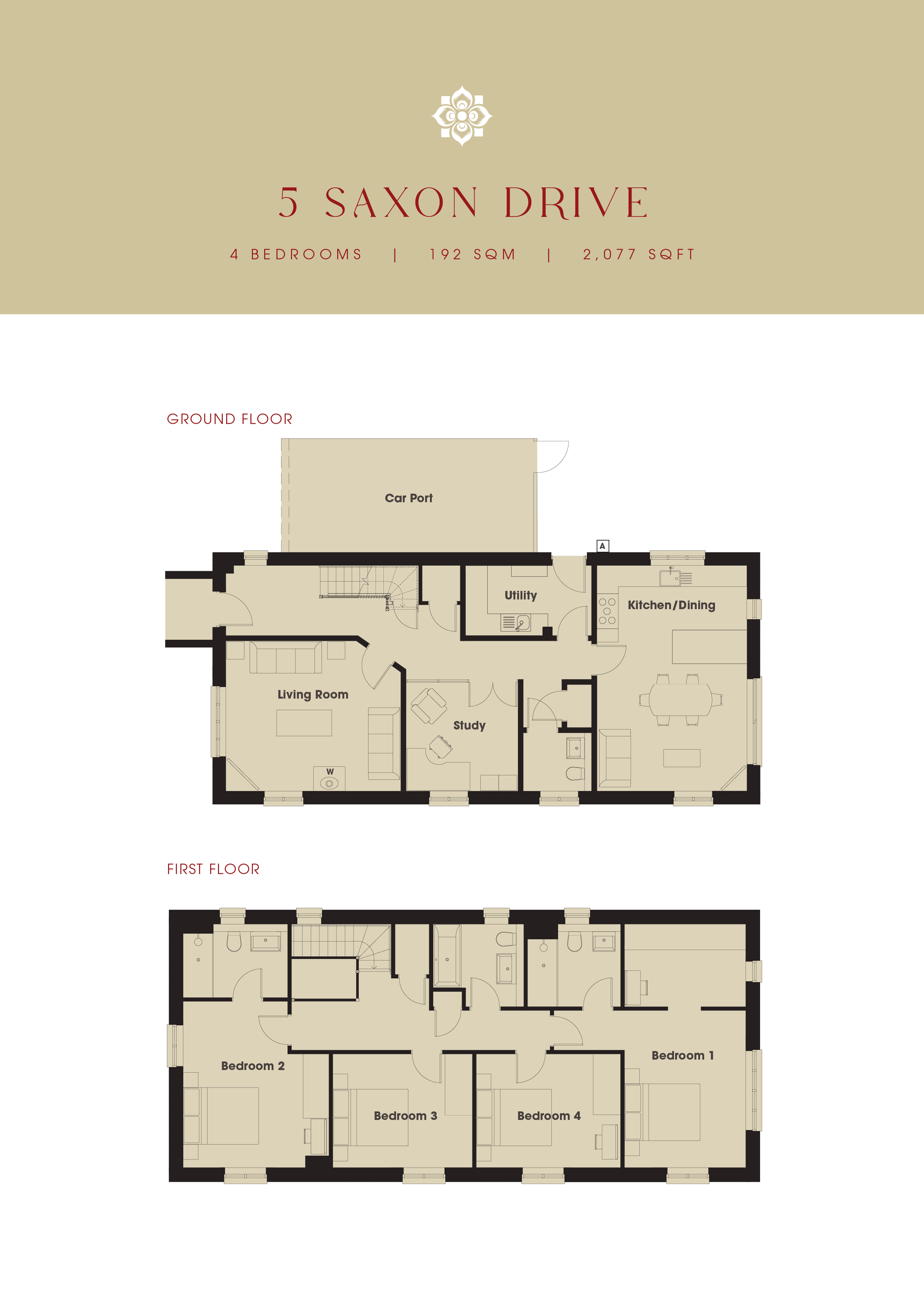 5 Saxon Drive, Manor Court, Greet floorplan