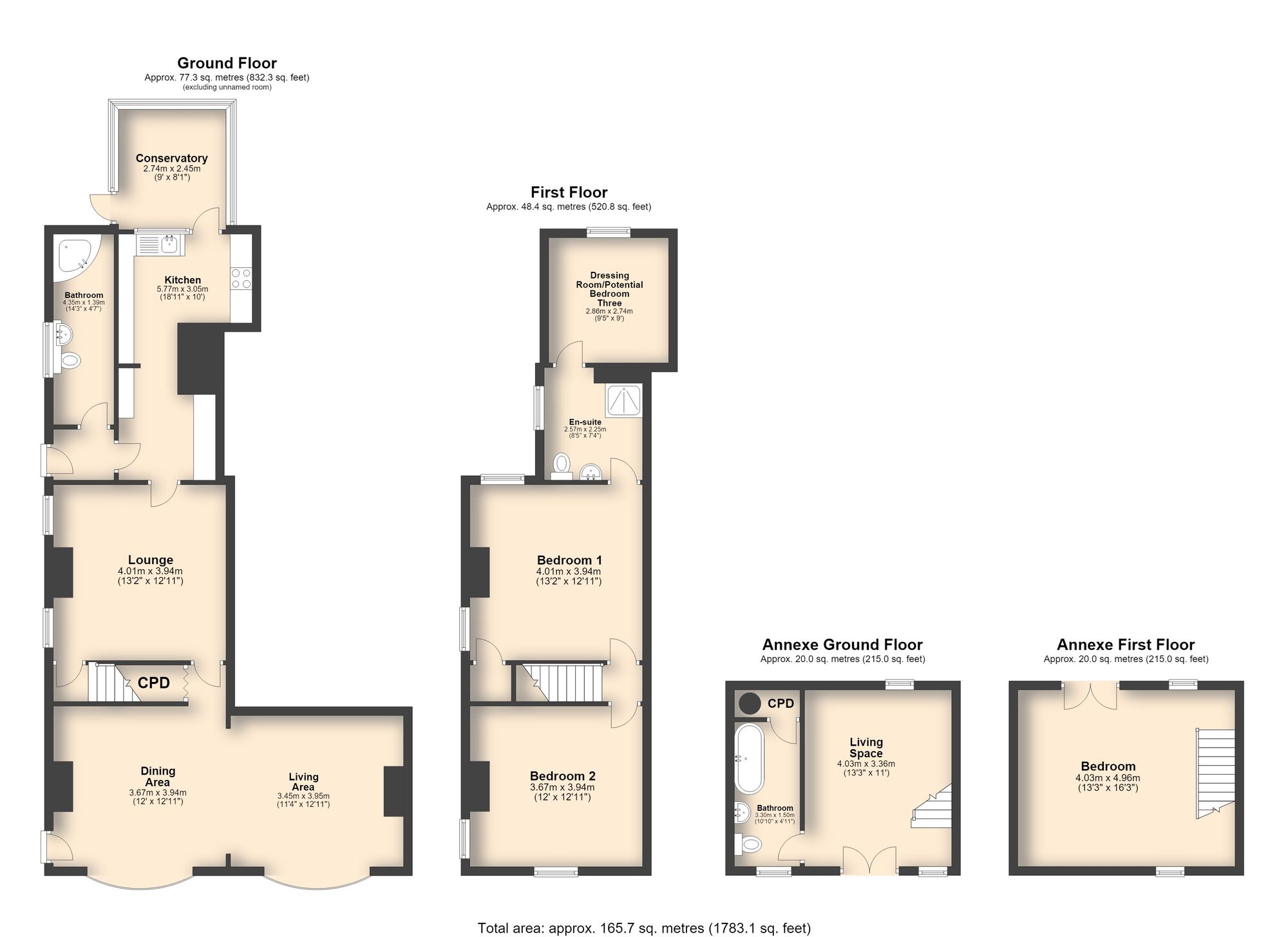 57 Park House Road, Chesterfield floorplan