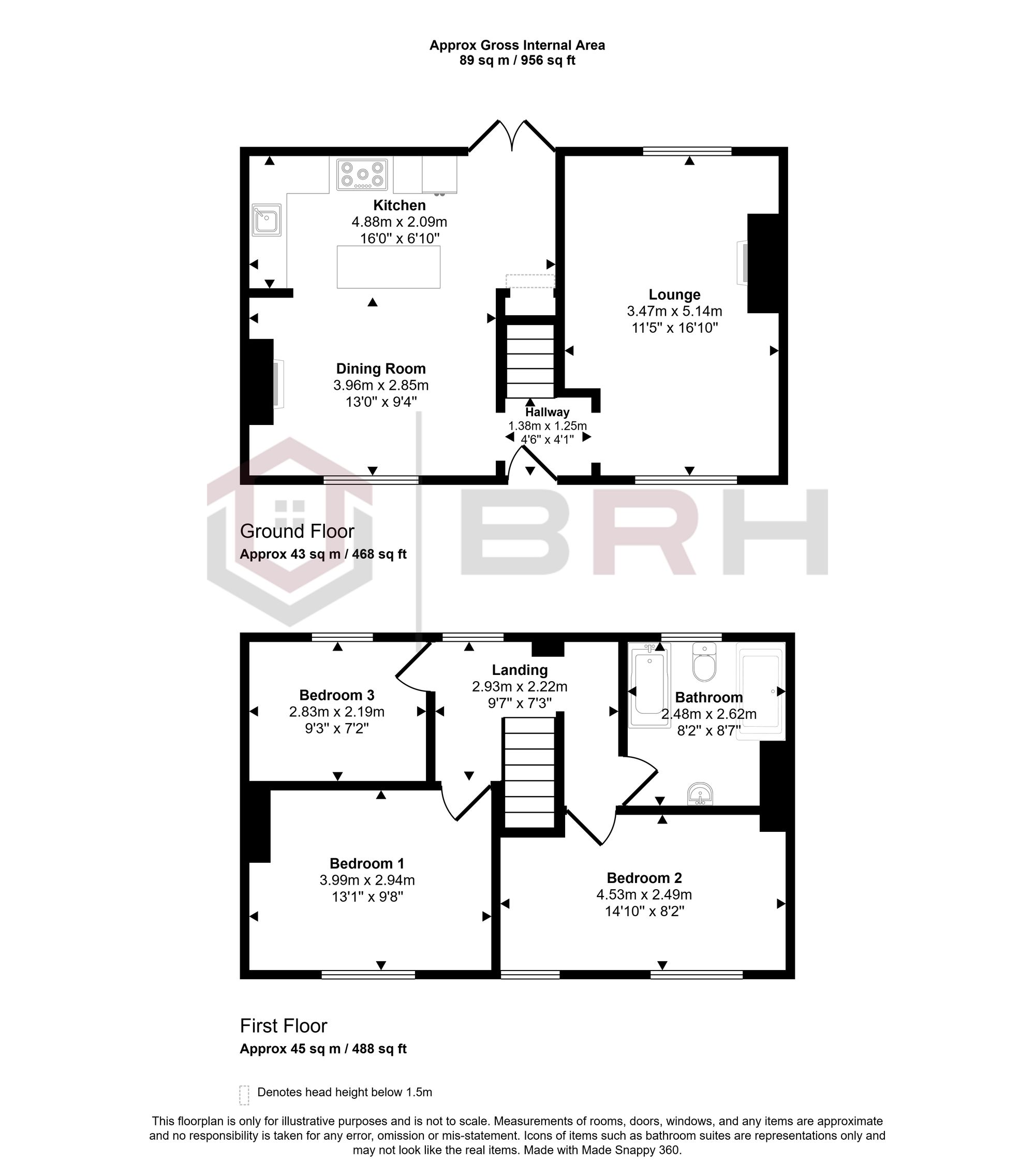 93 Staveley Street, Doncaster floorplan