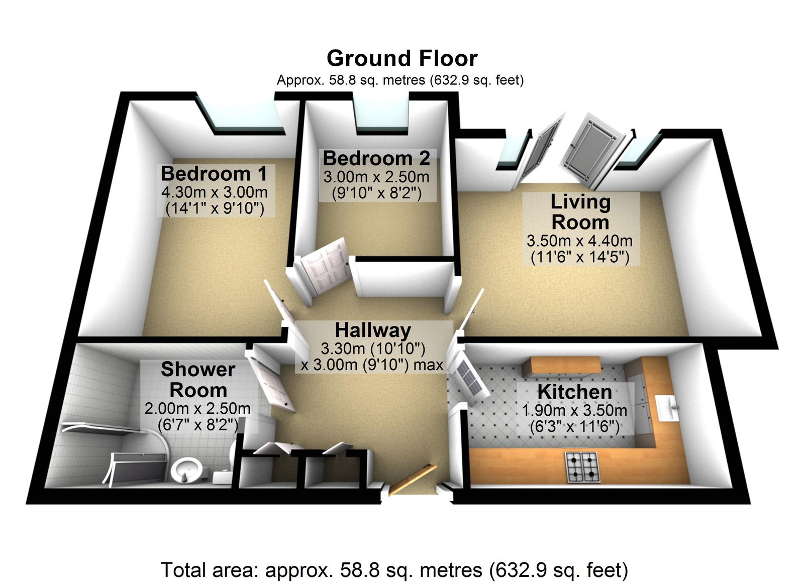 8, Ferguson House,Flat 8, Skellingthorpe Road, Lincoln floorplan