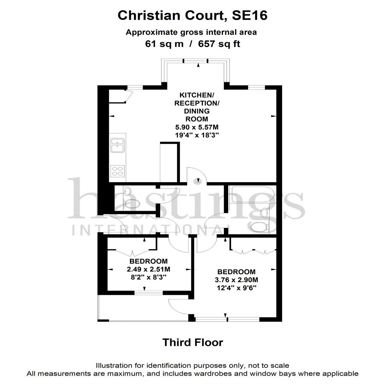 2 Bedrooms Flat to rent in Christian Court, Rotherhithe Street, London SE16