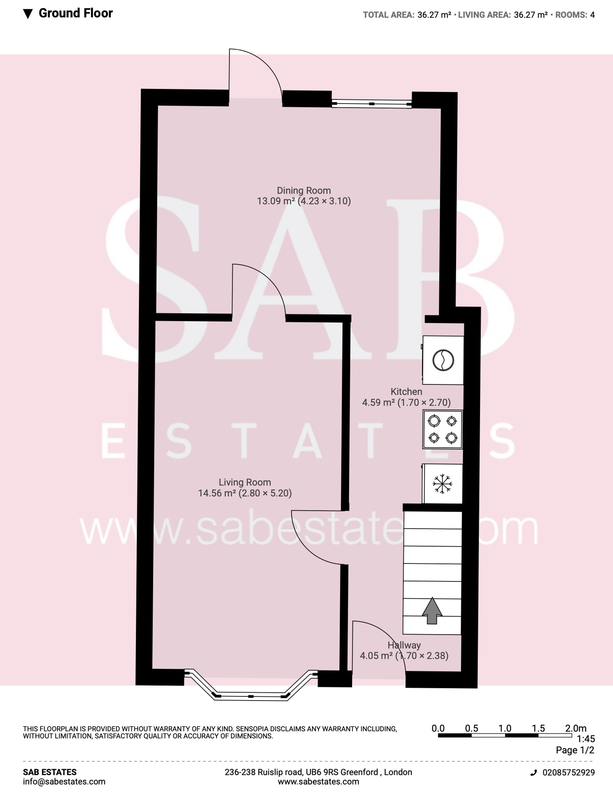 169 Rutland Road, Southall floorplan