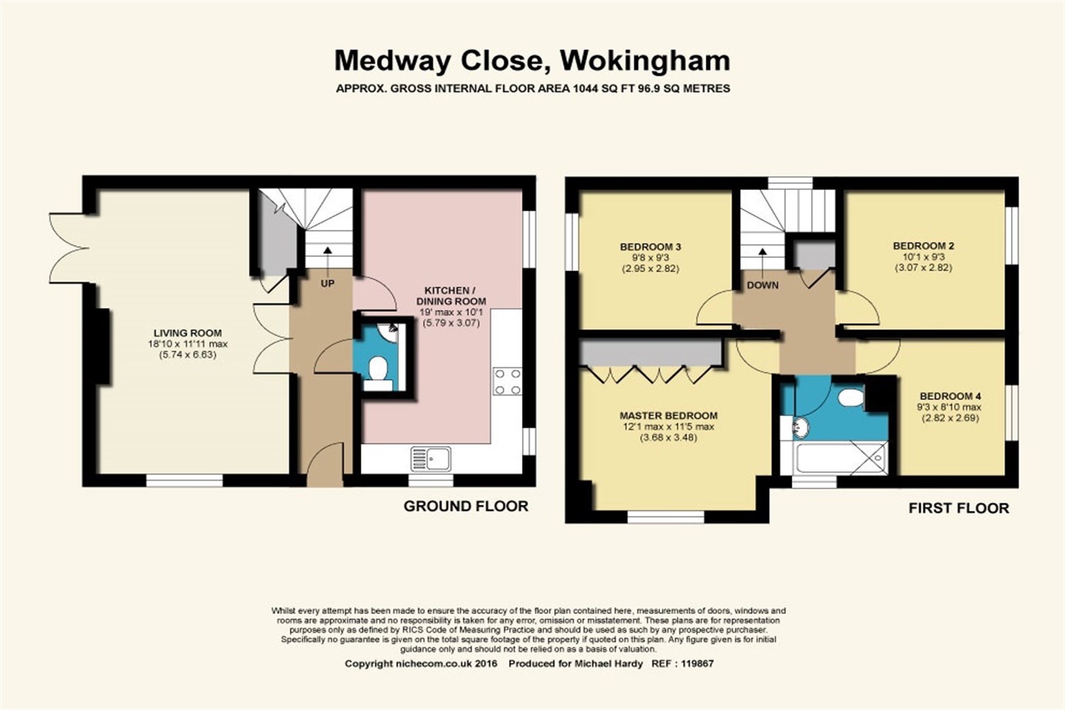1 Medway Close, Woosehill, Wokingham floorplan