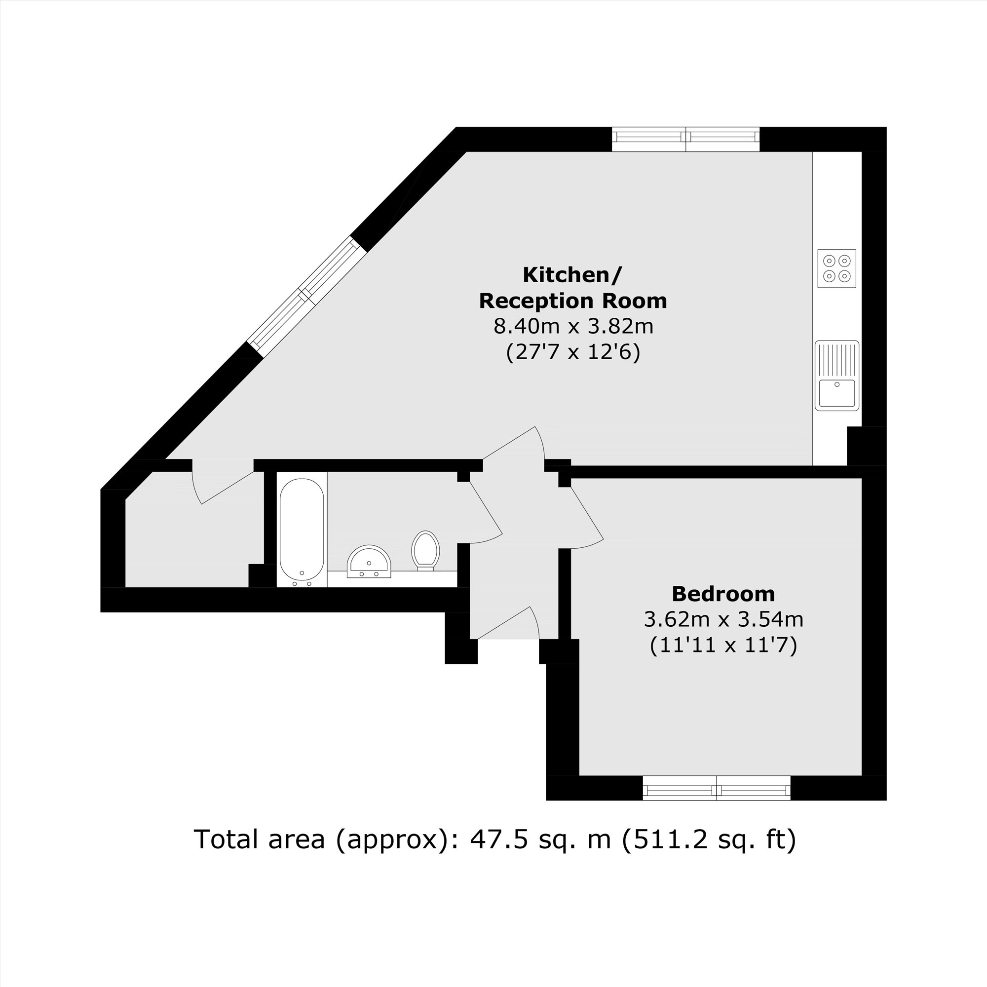 Unit 6, Leeward House, Square Rigger Row, London floorplan