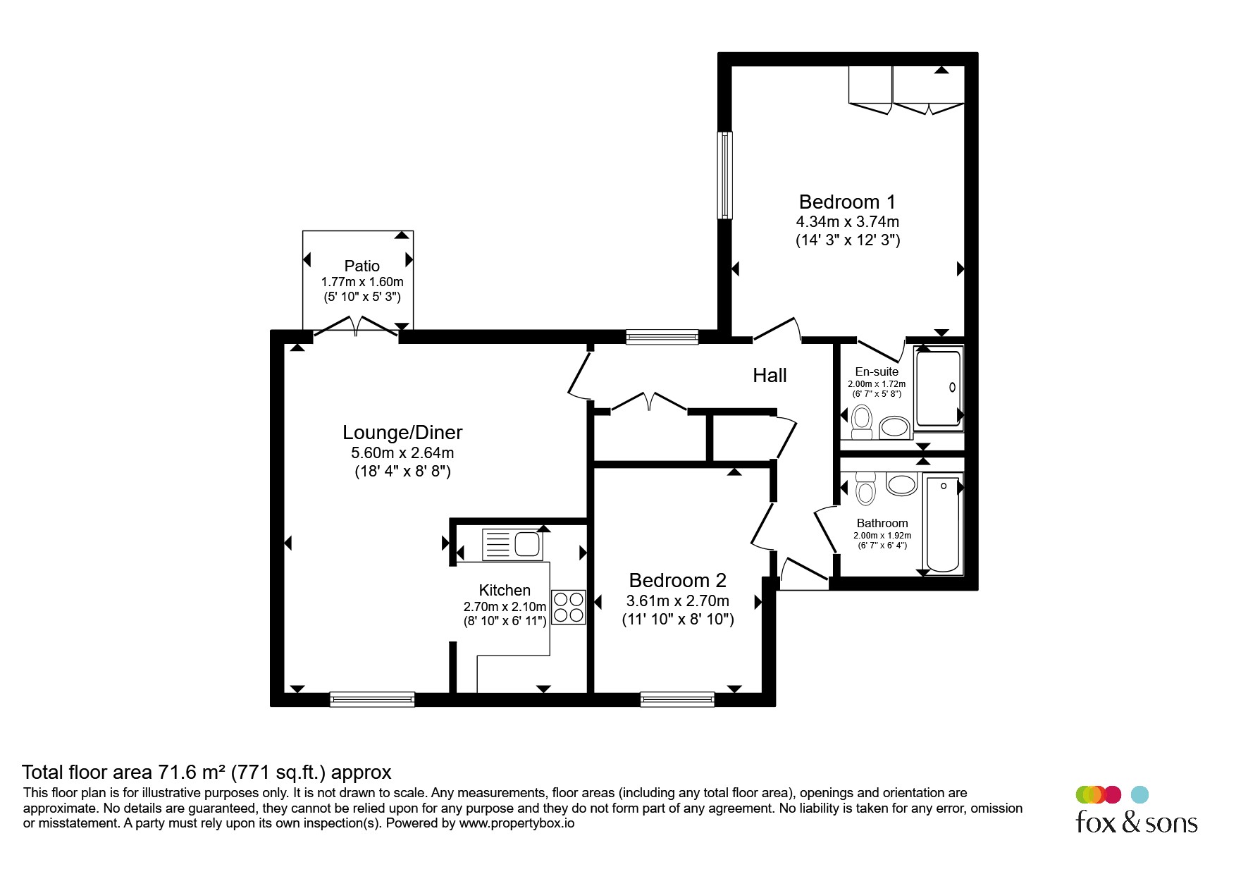 Flat 1, 8, Avenel Way, Poole floorplan