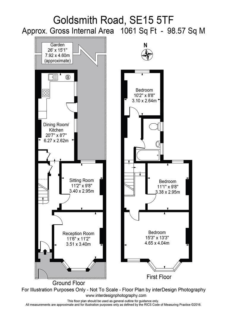 45, Goldsmith Road, London floorplan