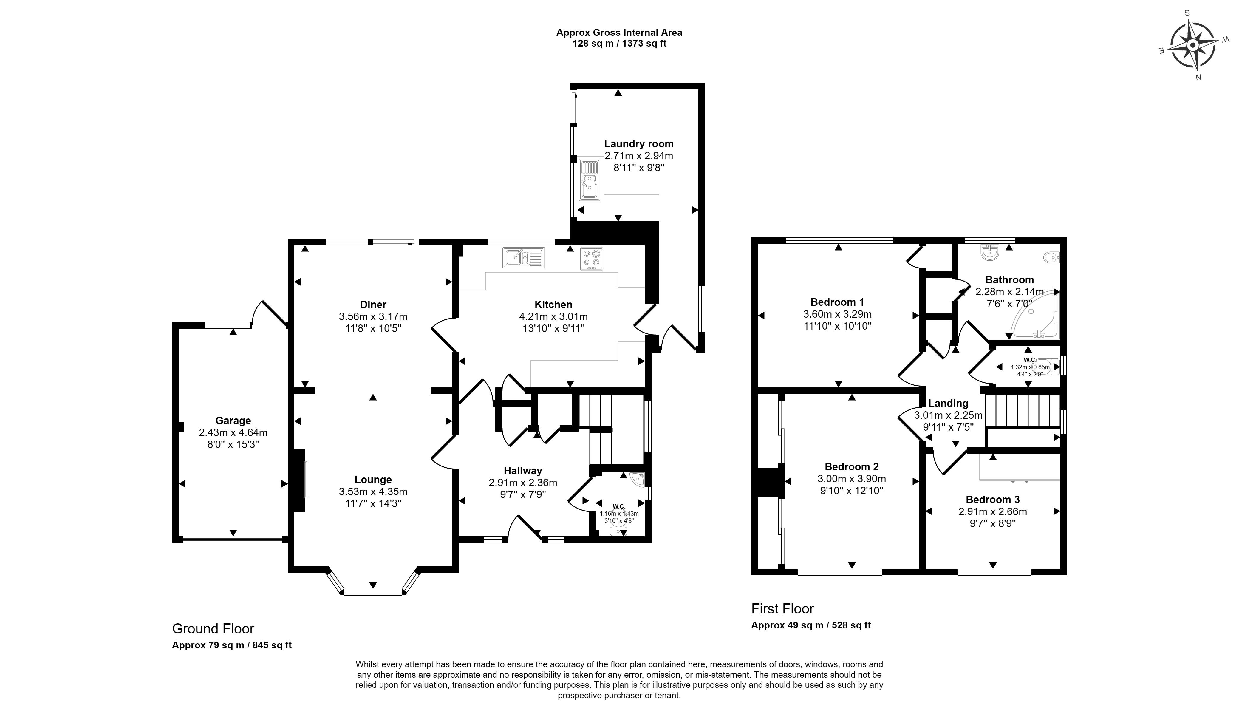 14, Beaufront Road, Camberley floorplan
