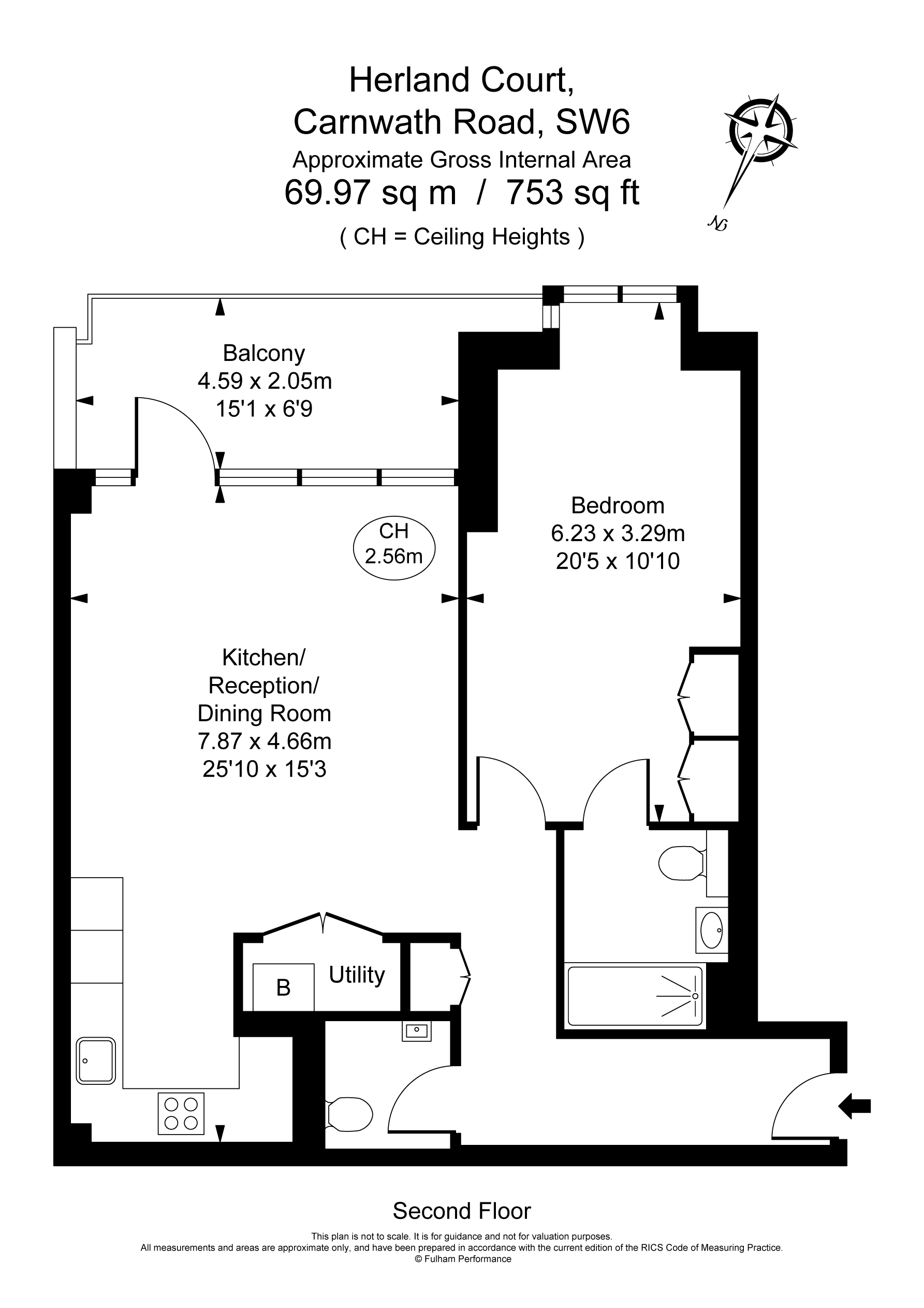 Carnwath Road, London floorplan