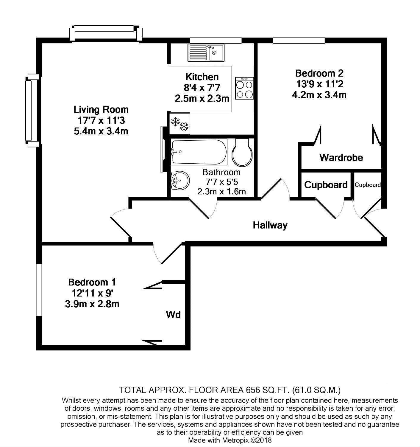2 Azalea Court, Whytecliffe Road South, Purley floorplan