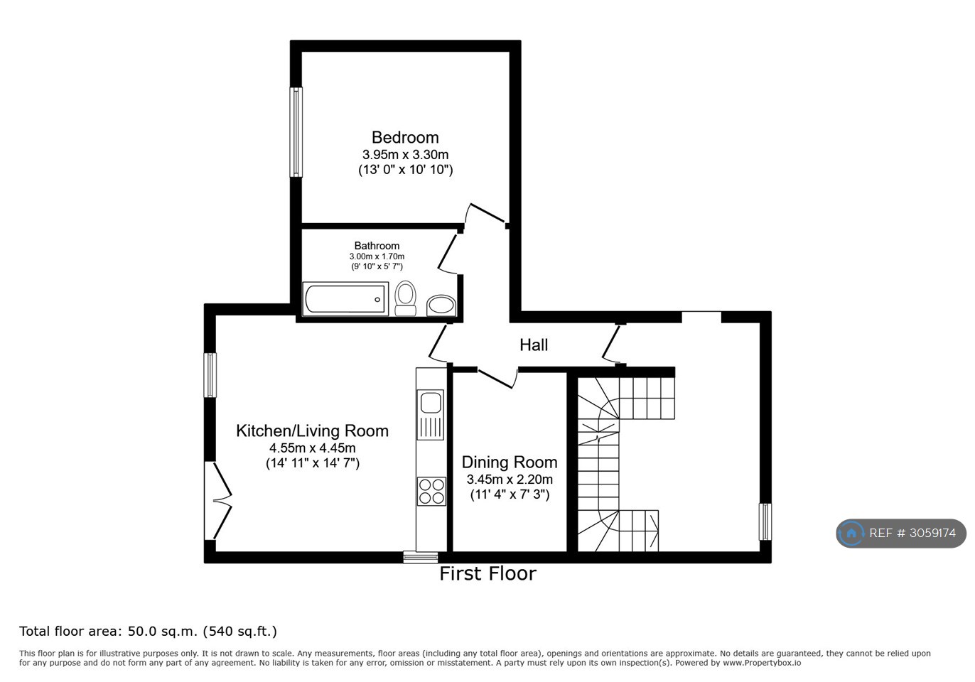 Flat, Nicoll Road, London floorplan