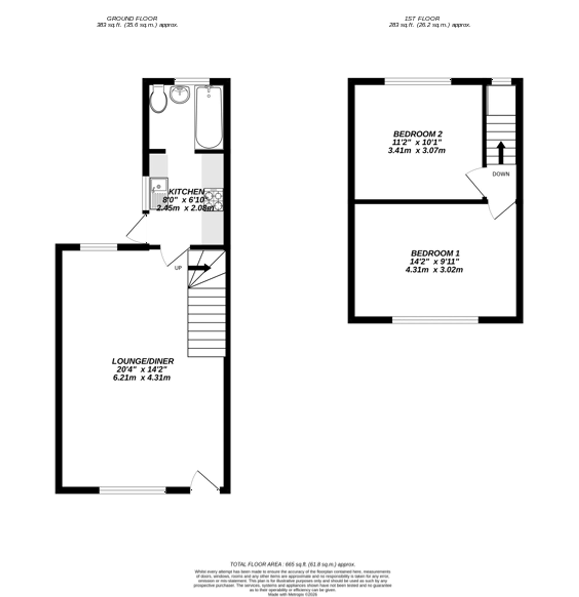 32 Winnock Road, West Drayton floorplan