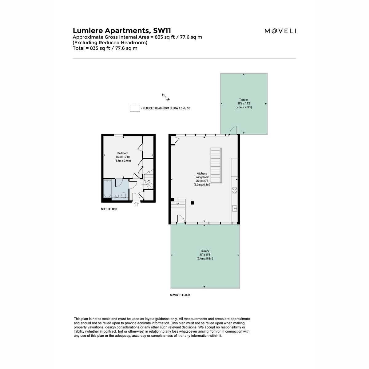 Flat 603 Lumiere, 58, Lumiere, St. John's Hill, London floorplan