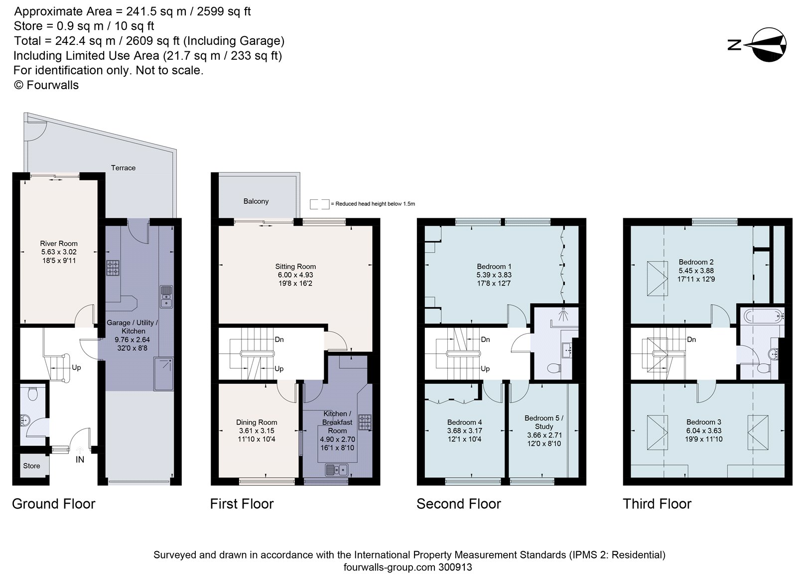 Marlow Mill, Mill Road, Marlow, Buckinghamshire SL7, 5 bedroom terraced