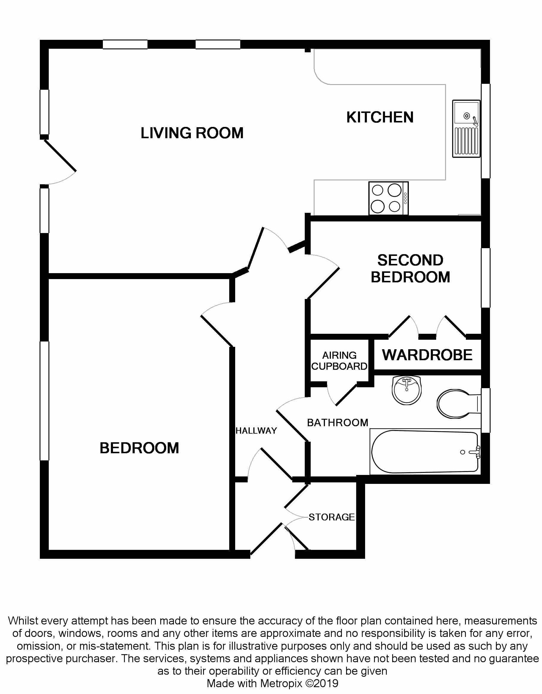 2 Bedrooms  to rent in Wordsworth Road, Worthing BN11