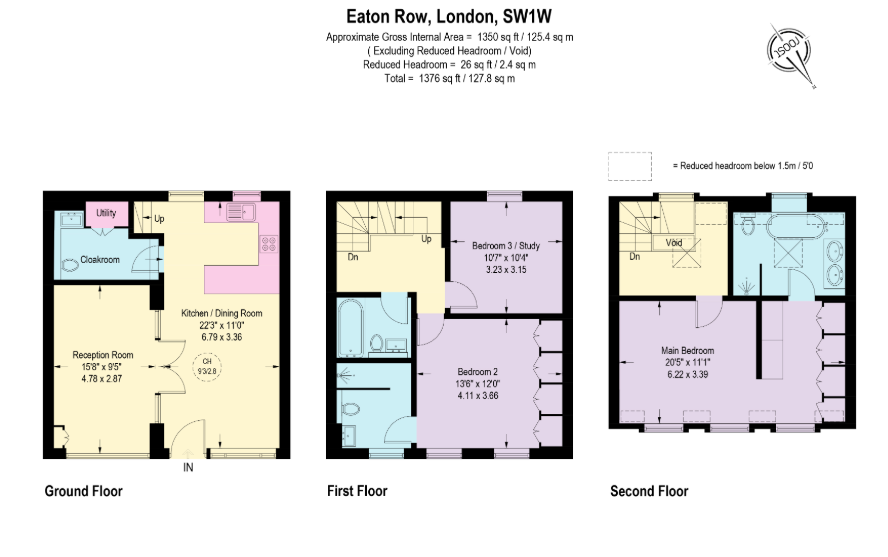 5, Eaton Row, London floorplan
