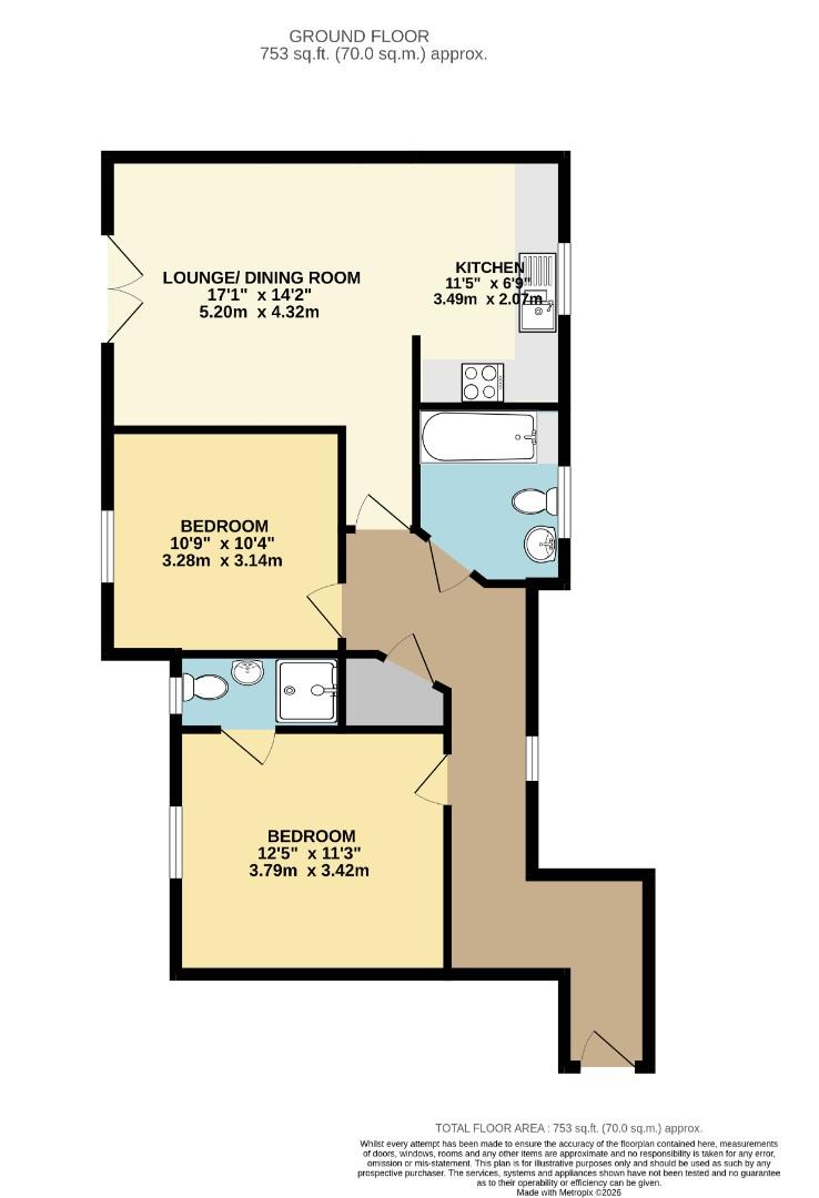 Flat 5, Convent Court, Tring floorplan