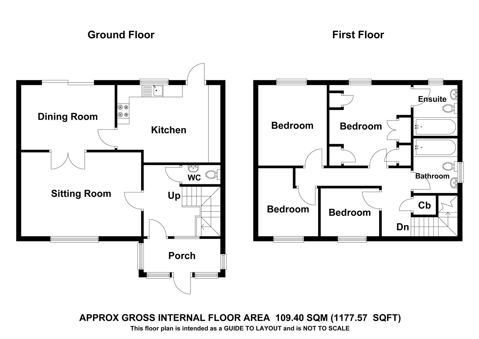 1, Badgers, Bishop's Stortford floorplan