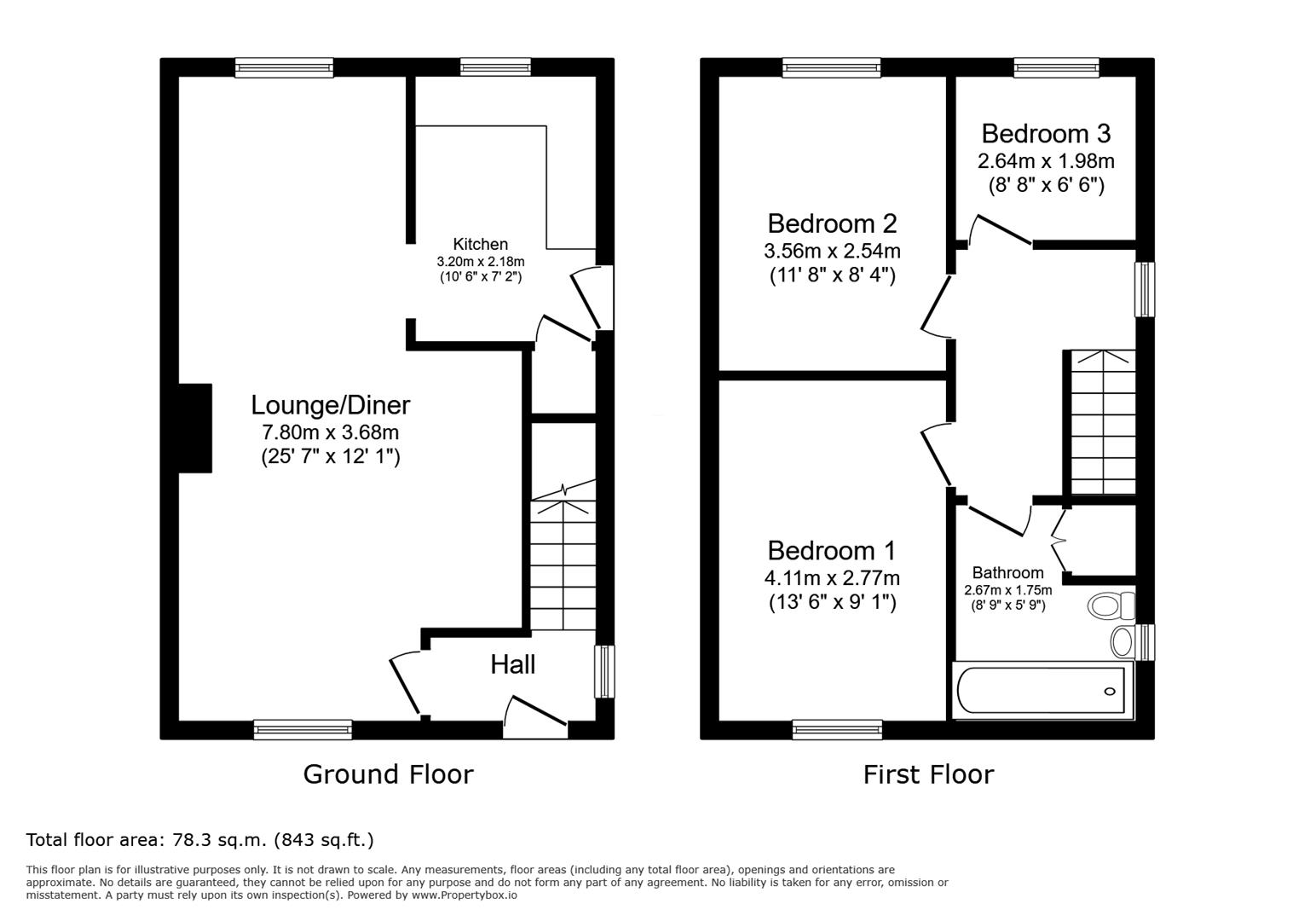 Poplar Avenue, Bradford floorplan