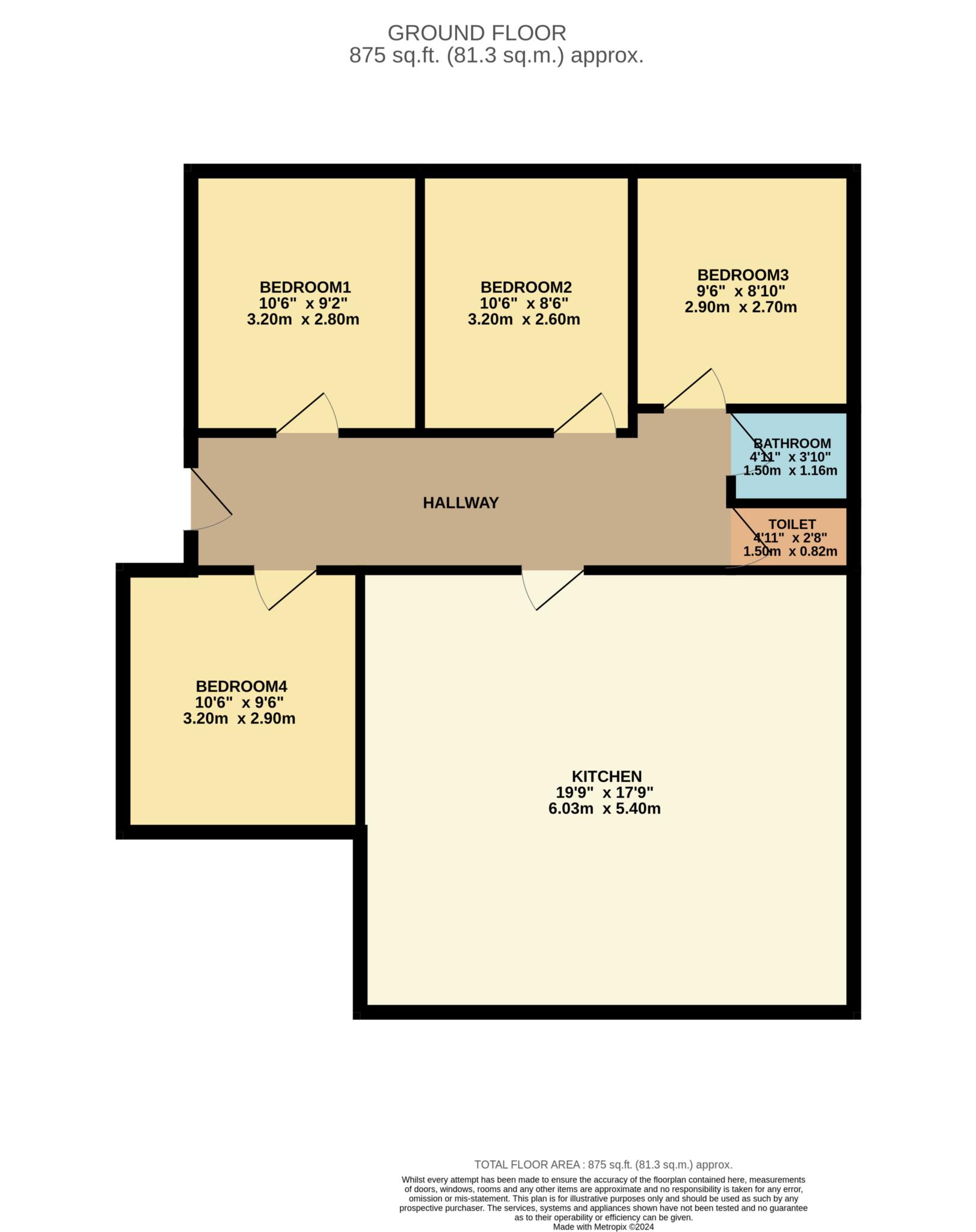 Flat 5 Chapel Court, Castle Boulevard, Nottingham floorplan