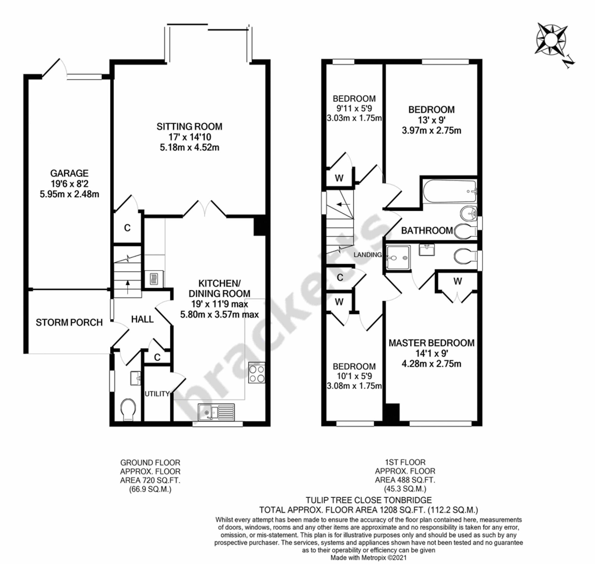 18 Tulip Tree Close, Tonbridge floorplan
