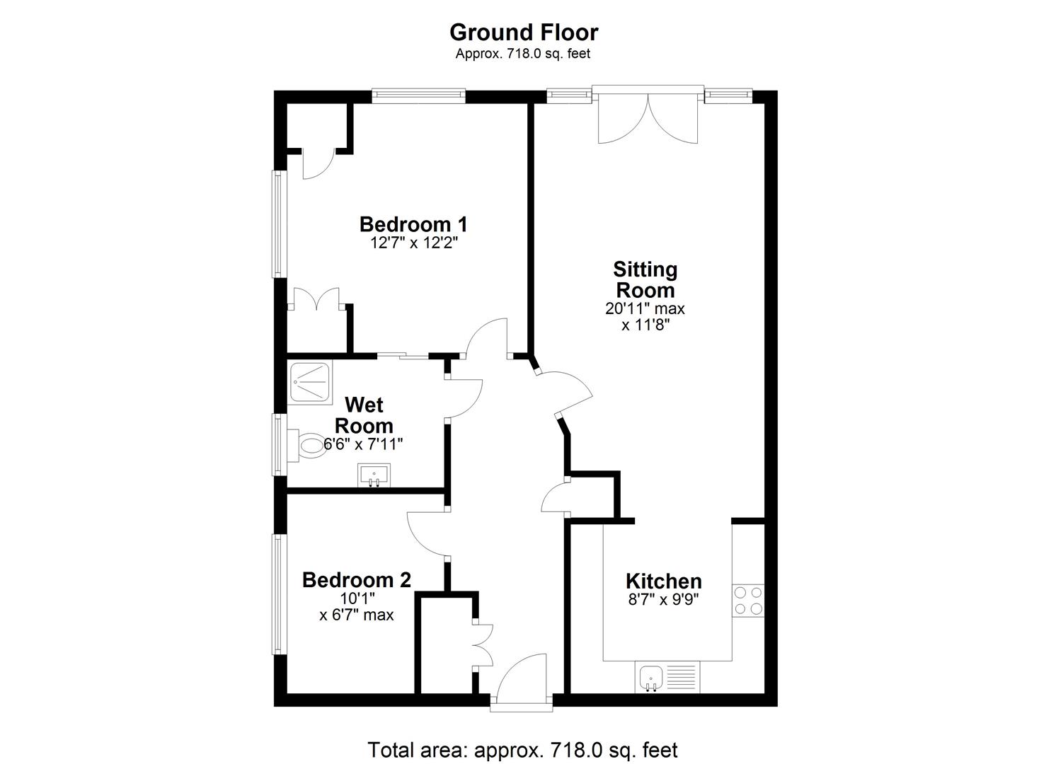 22 The Fairways Retirement Village, Malmesbury Road, Chippenham floorplan