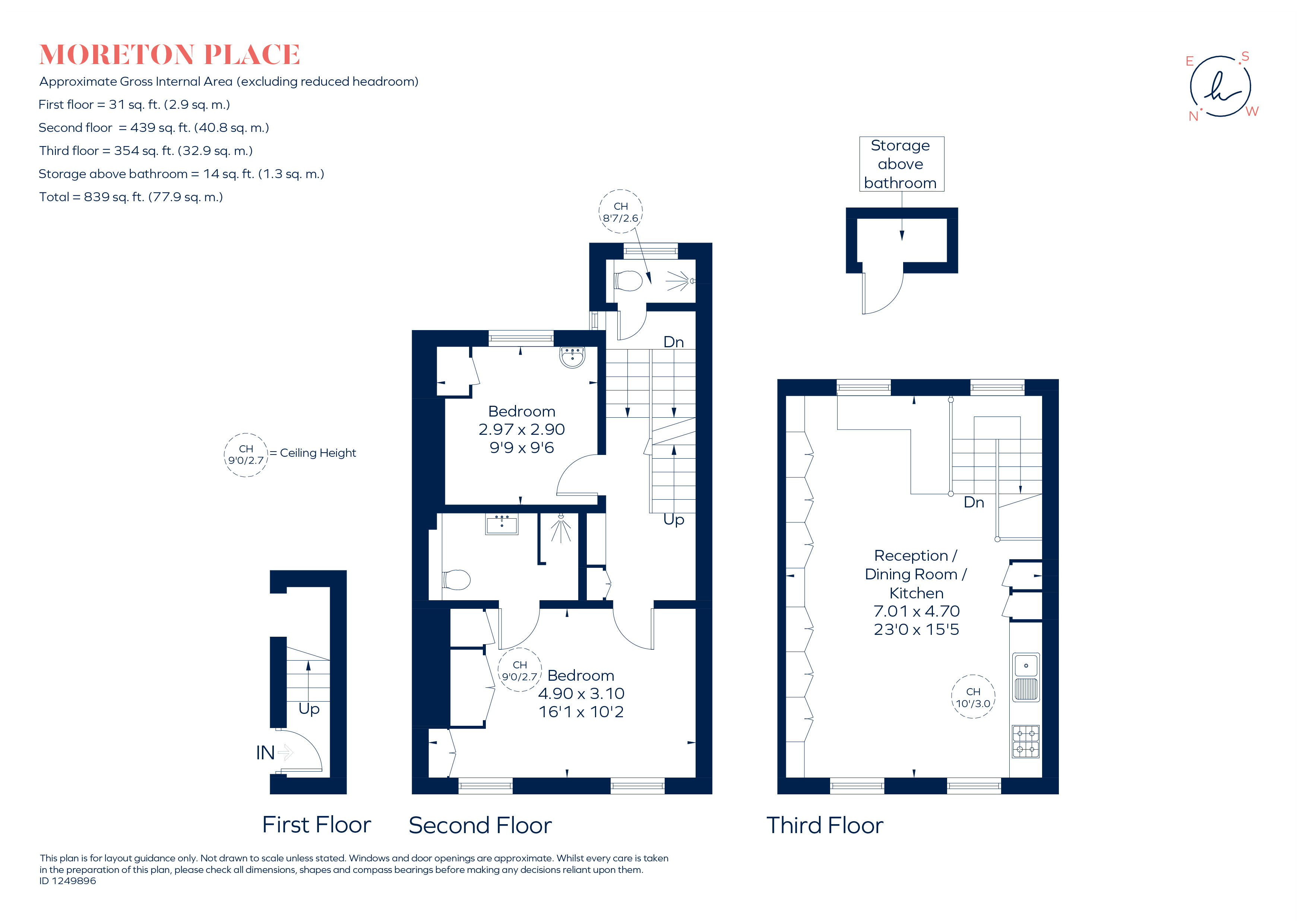 Flat 4, 8, Moreton Place, London floorplan