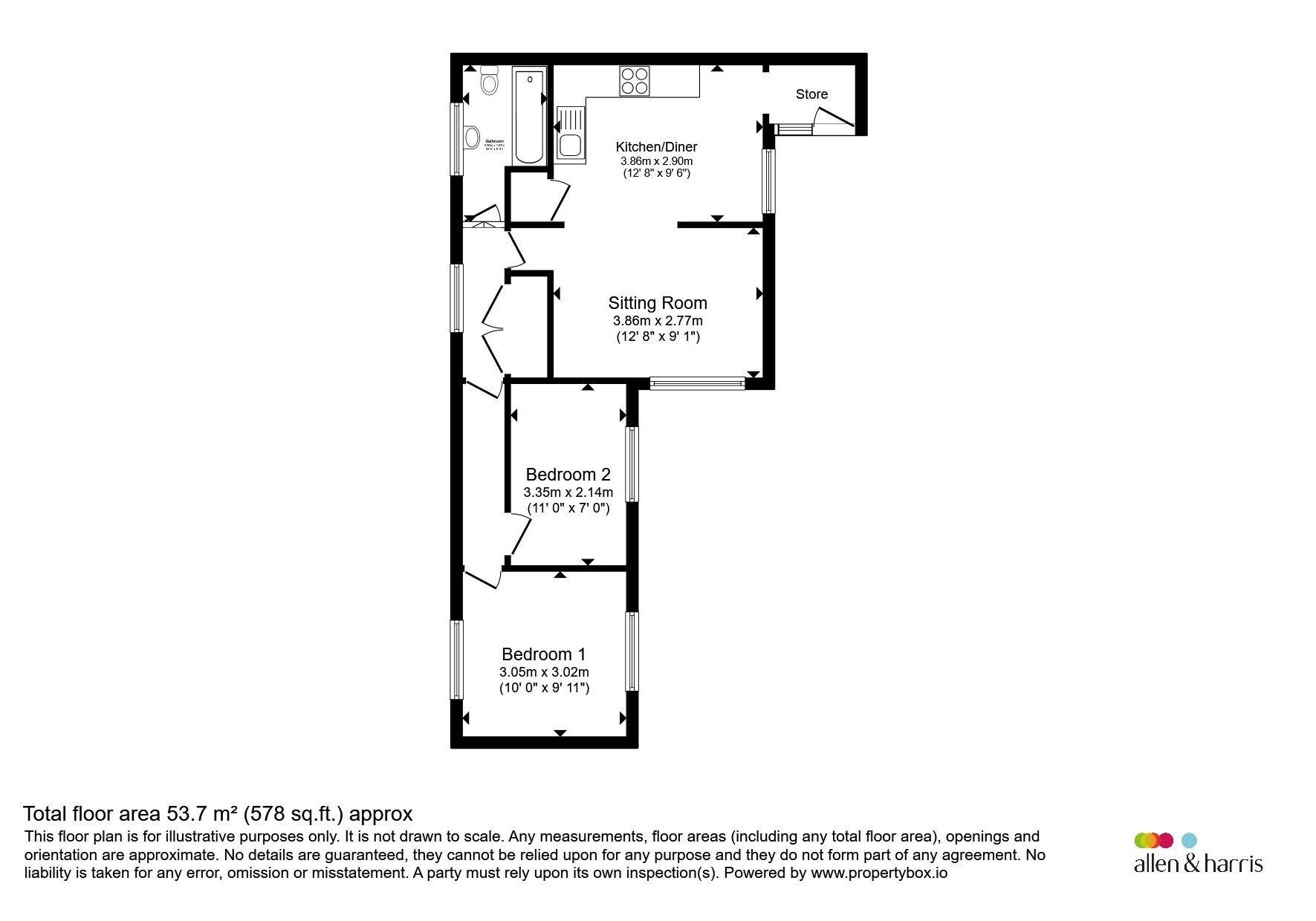 Rose Cottage, High Street, Corsham floorplan