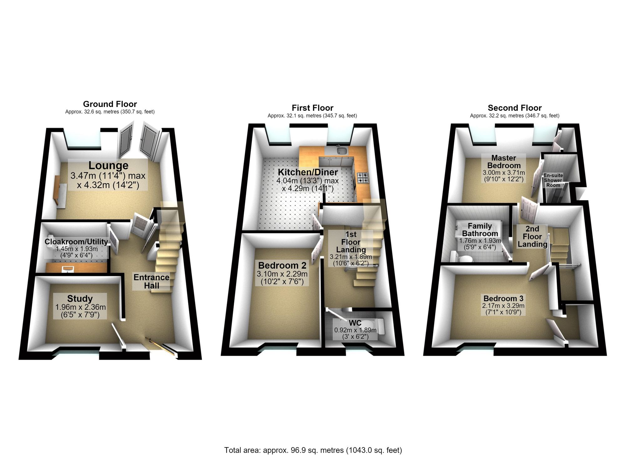 54 John Lea Way, Wellingborough floorplan