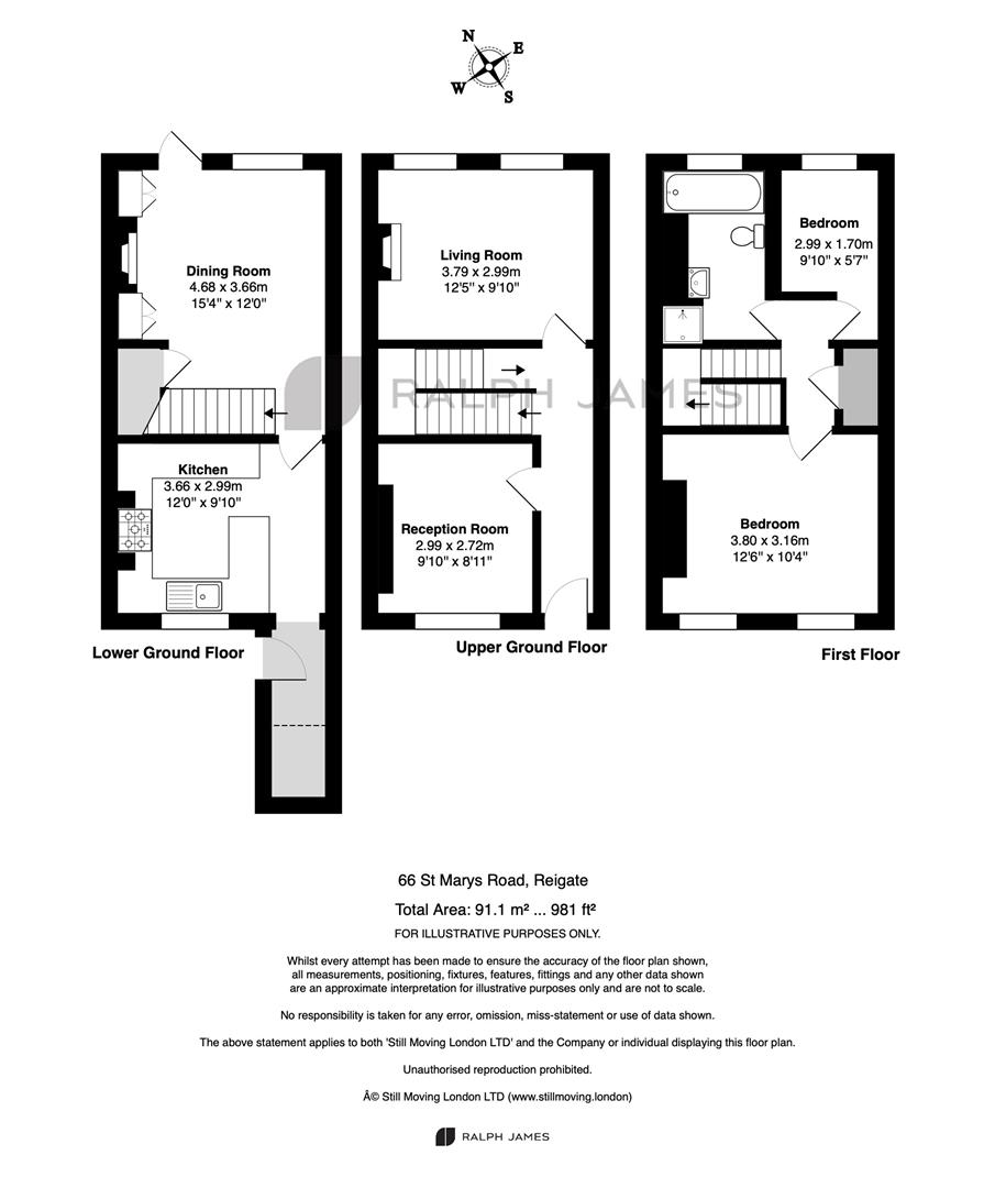 67, St. Marys Road, Reigate floorplan