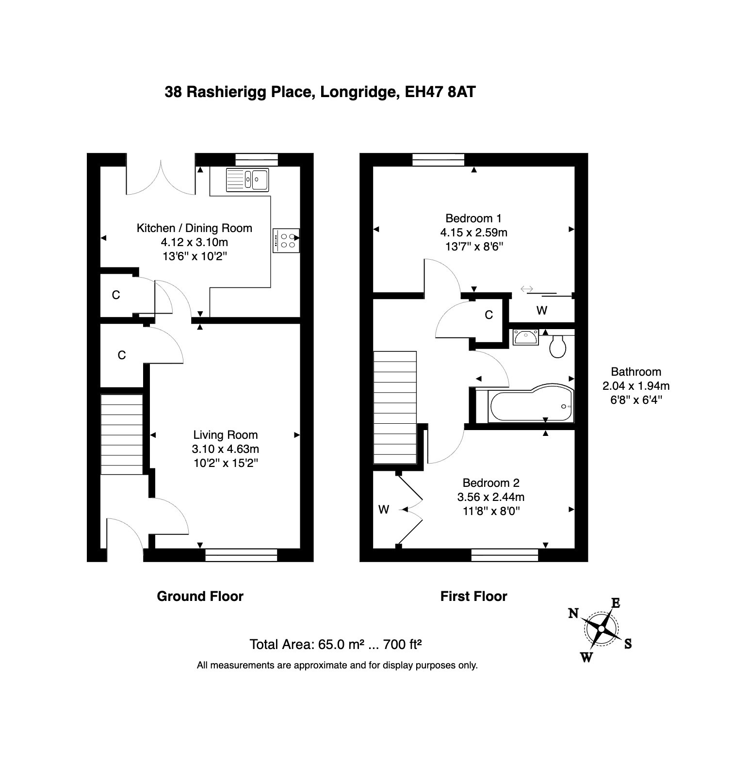 38 Rashierigg Place, Longridge, West Lothian floorplan
