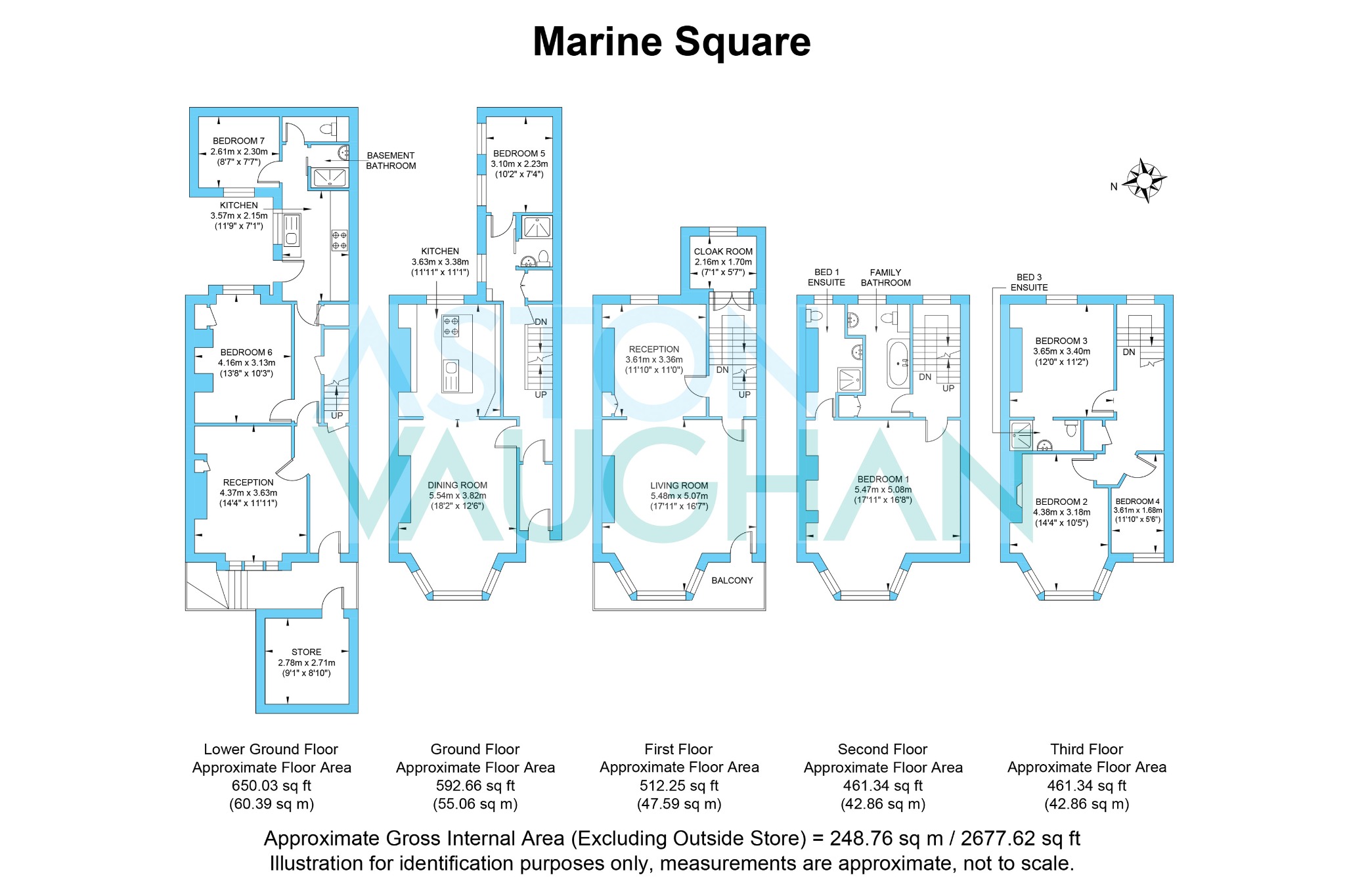 22 Marine Square, Brighton, East Sussex floorplan