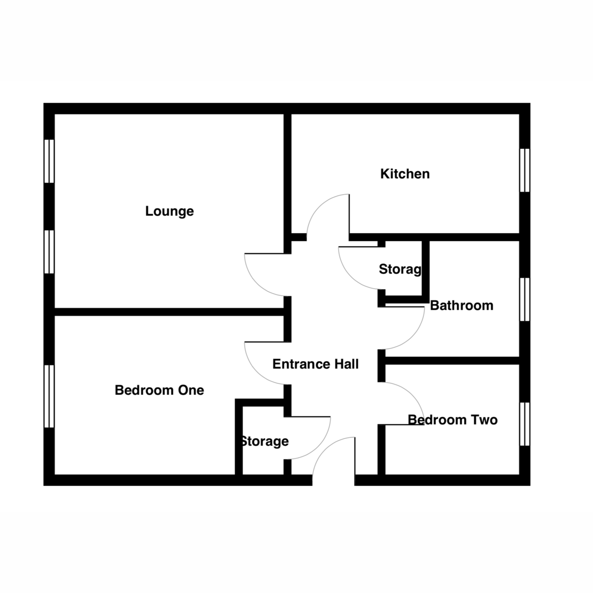 2 Bedrooms Flat for sale in Fern Close, Thurnby, 9 LE7